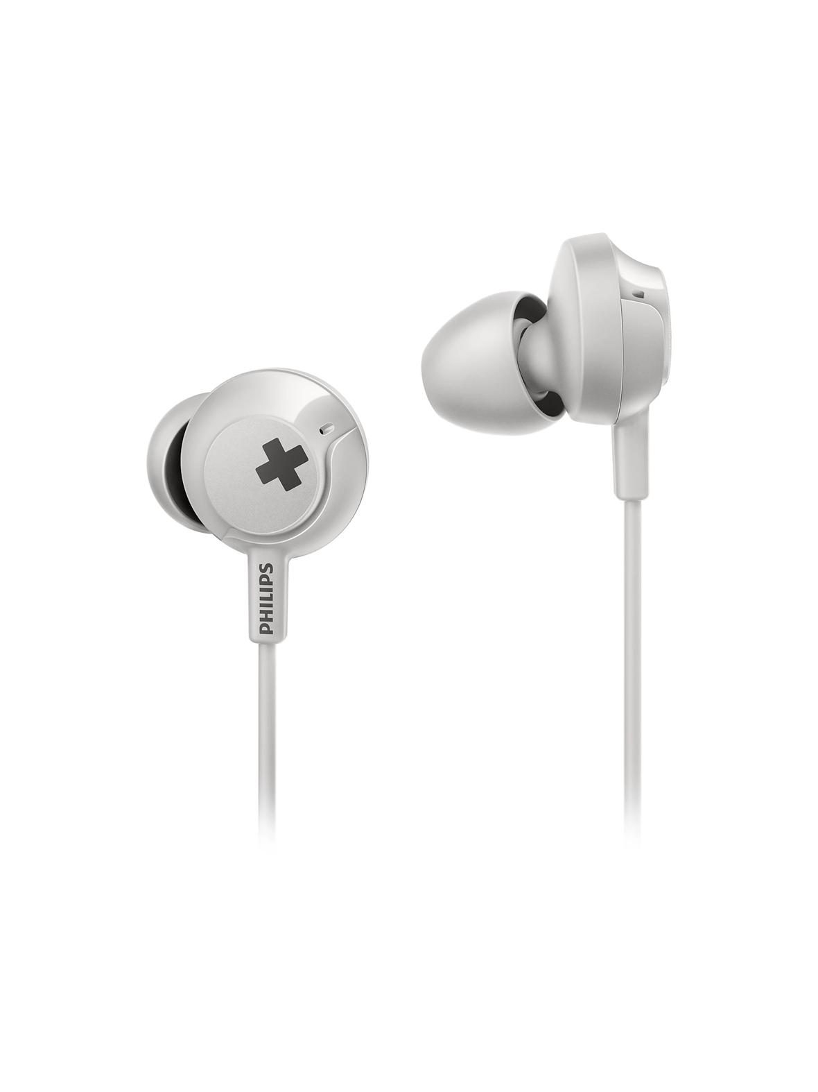 Słuchawki przewodowe dokanałowe jack 3,5mm PHILIPS SHE4305WT białe