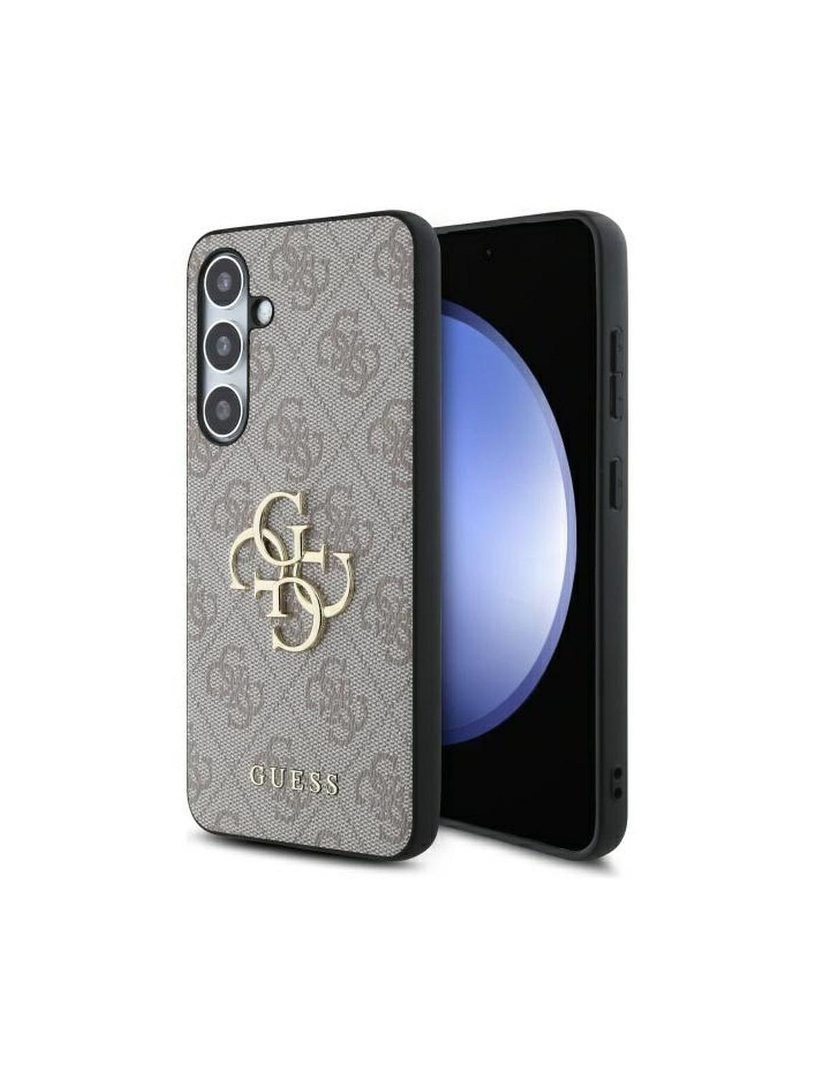 GUESS futerał do SAMSUNG S24 FE GUHCS24FE4GMGPI (HC PU 4G Big Metal Logo) różowy