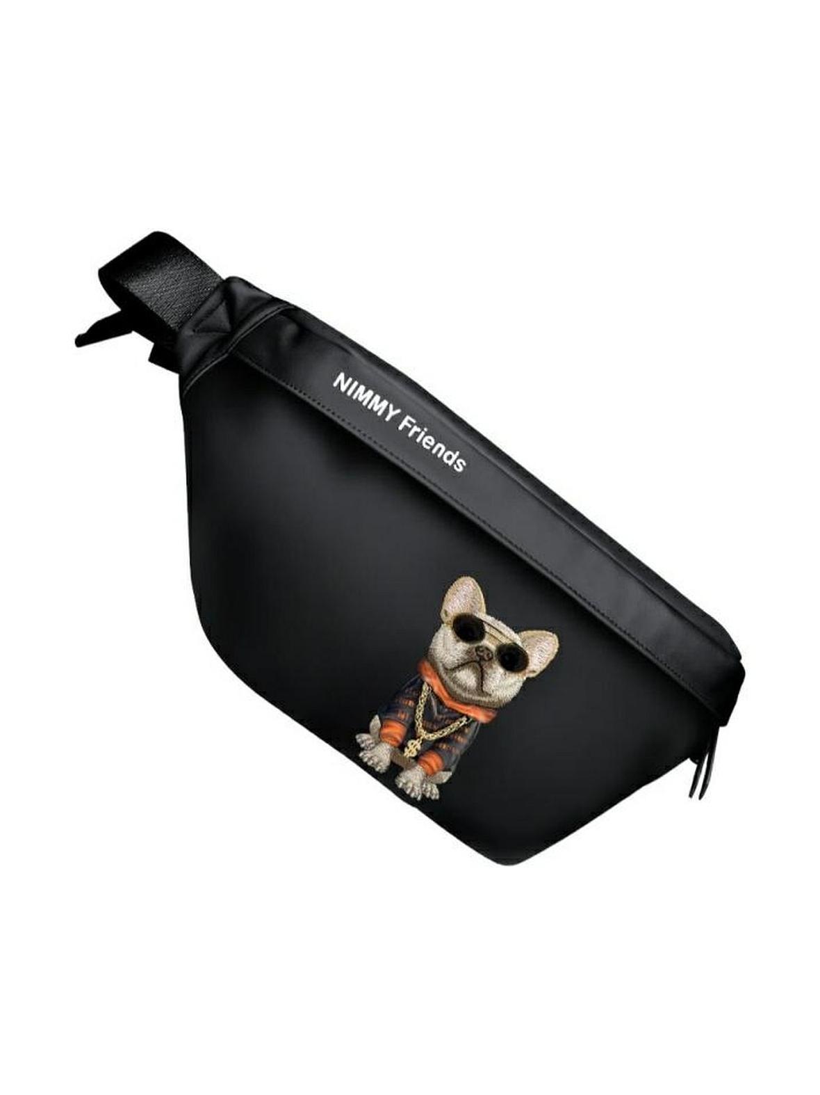 NIMMY nerka na ramię GLASSES COOL DOG czarna