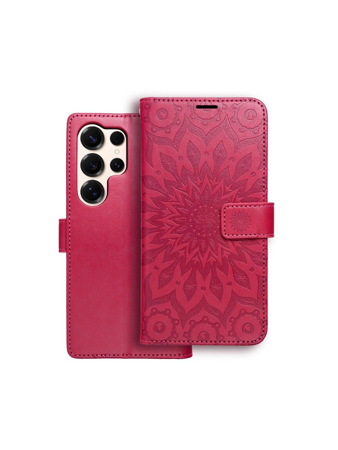 Kabura MEZZO Book do SAMSUNG S25 Ultra mandala magenta