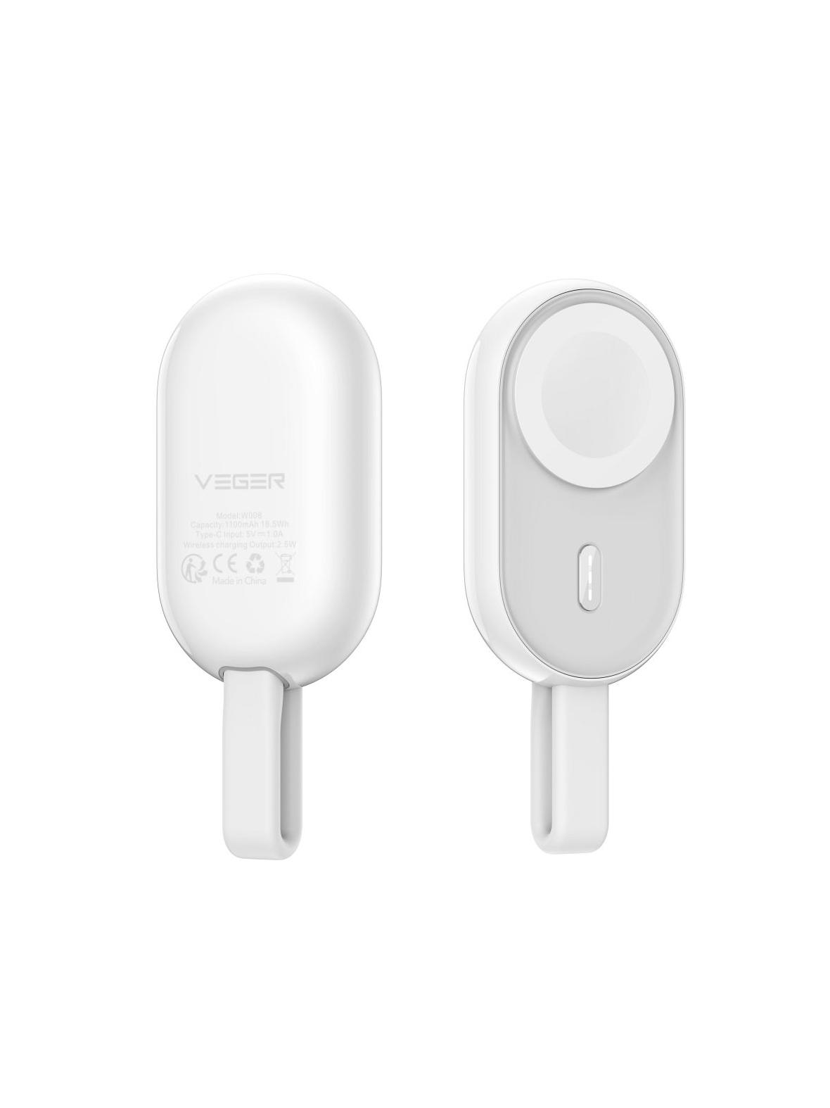 Powerbank do Apple Watch Veger (W0102) 1200 mAh Pomme biały