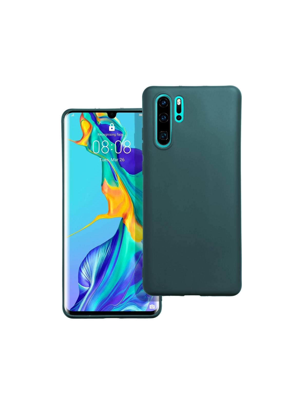 Futerał MATT do HUAWEI P30 Pro ciemnozielony