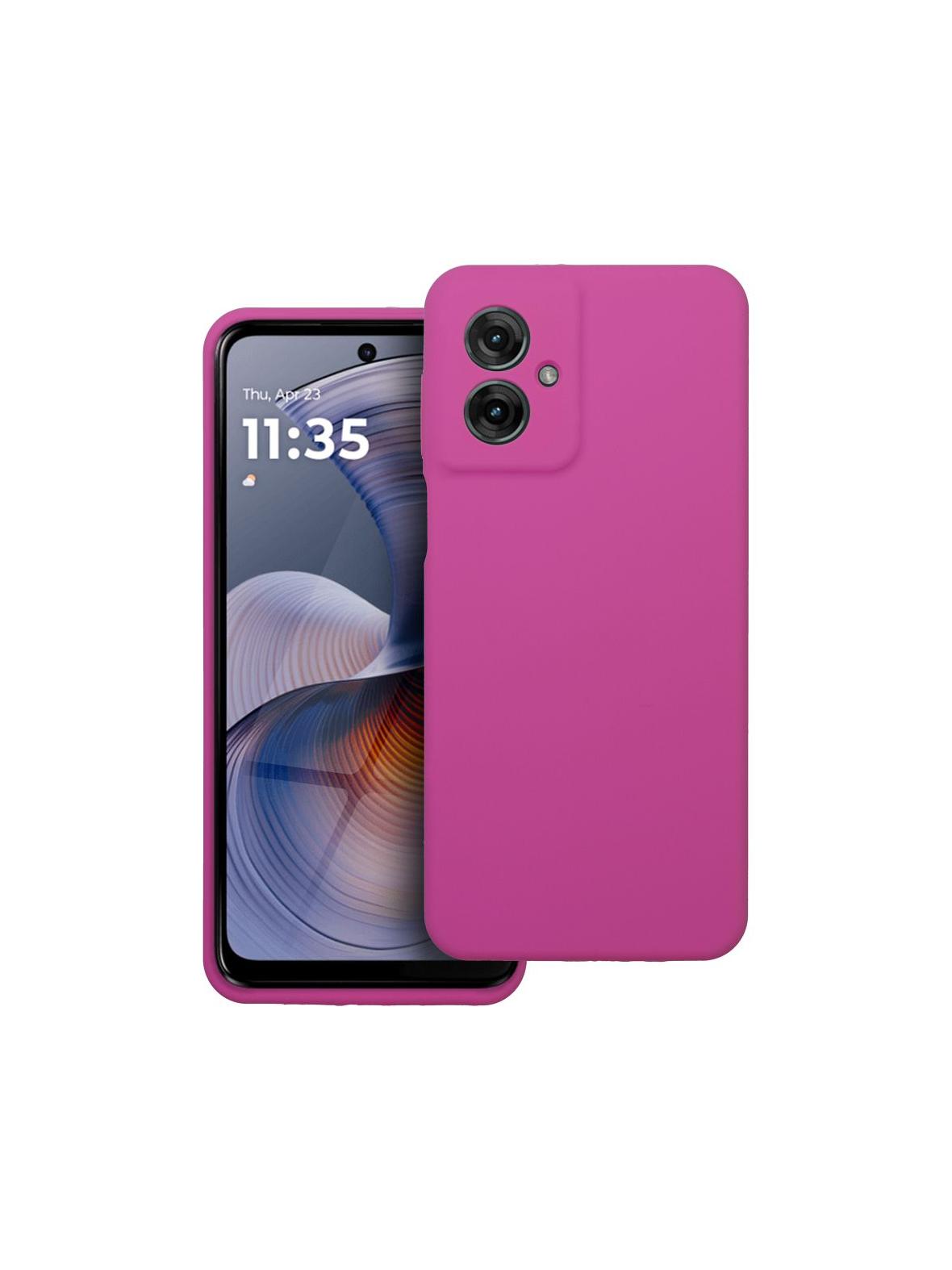 Futerał SILICONE 2mm do MOTOROLA G55 5G róż