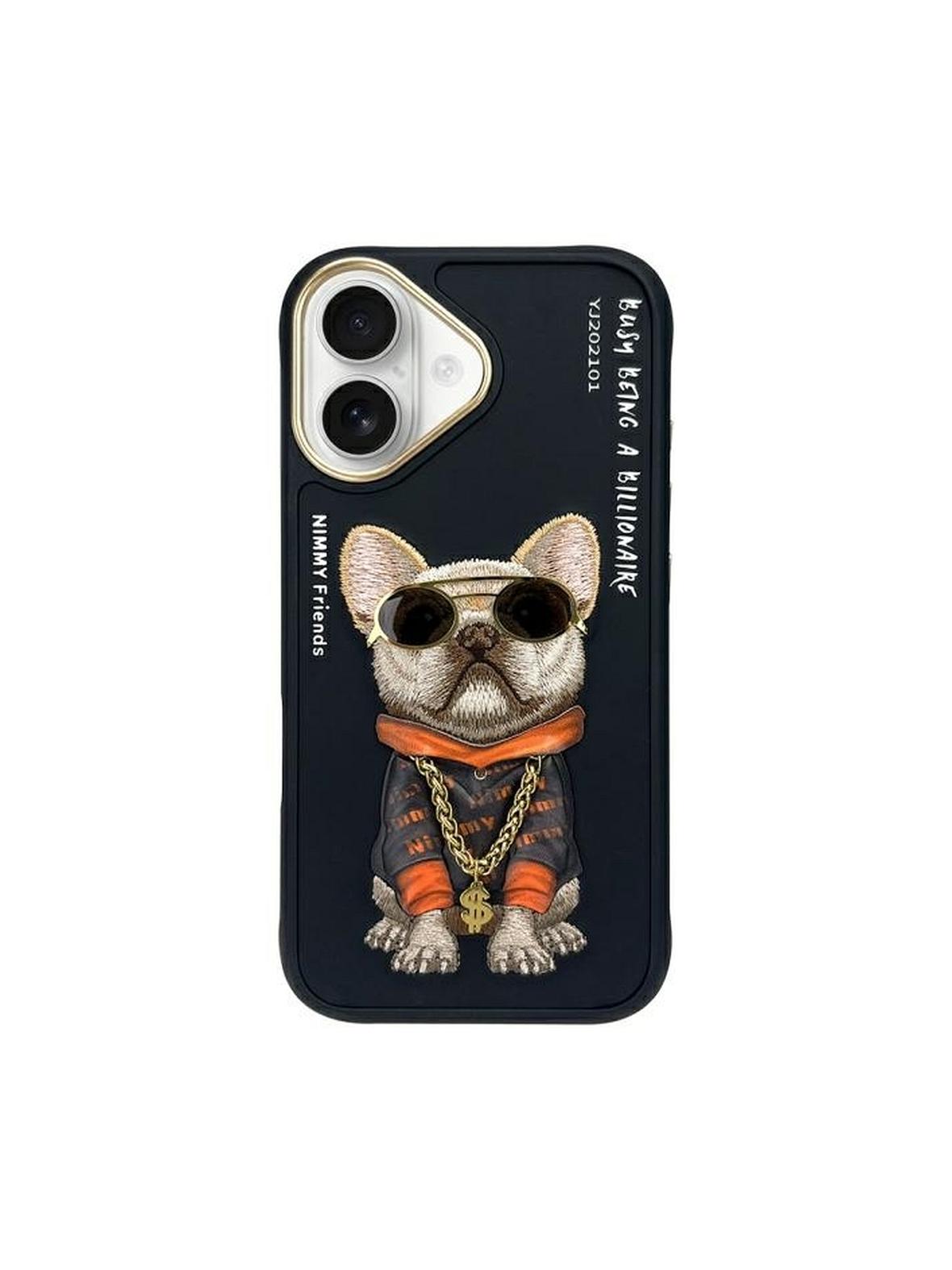 NIMMY futerał GLASSES COOL DOG do IPHONE 16 czarny