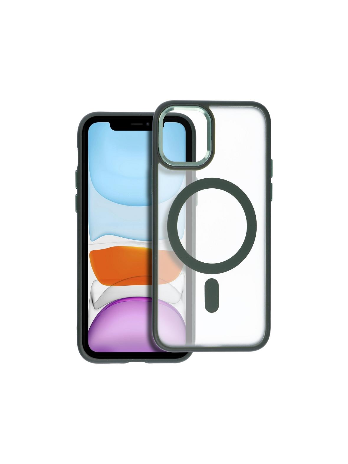 Futerał MATTE MAG COVER kompatybilny z MagSafe do IPHONE 11 Pro zielony