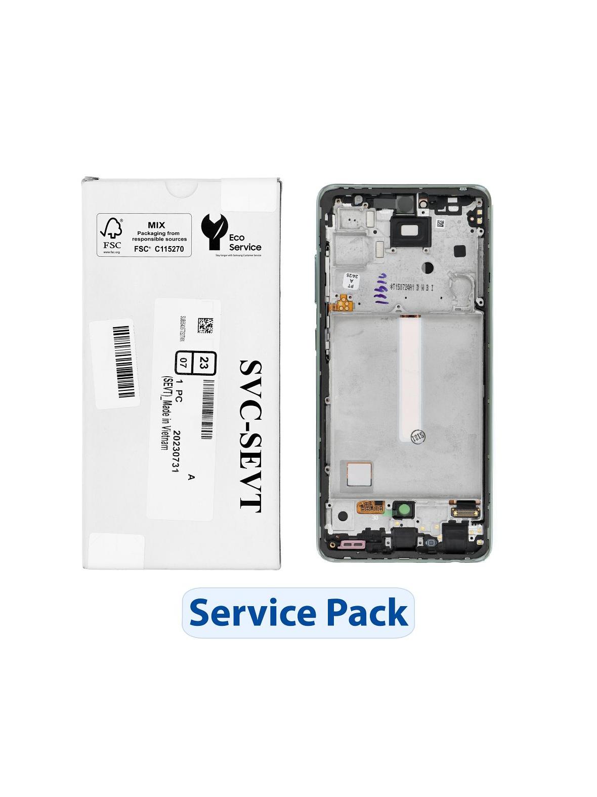 ServicePack Wyświetlacz LCD SAMSUNG  A52S 5G A528B GH82-26861E Green