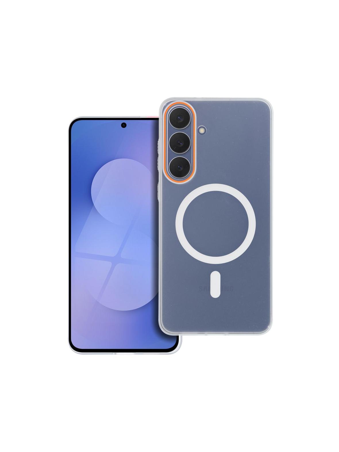 Futerał GO ORANGE kompatybilny z MagSafe do SAMSUNG S26 Ultra transparentny