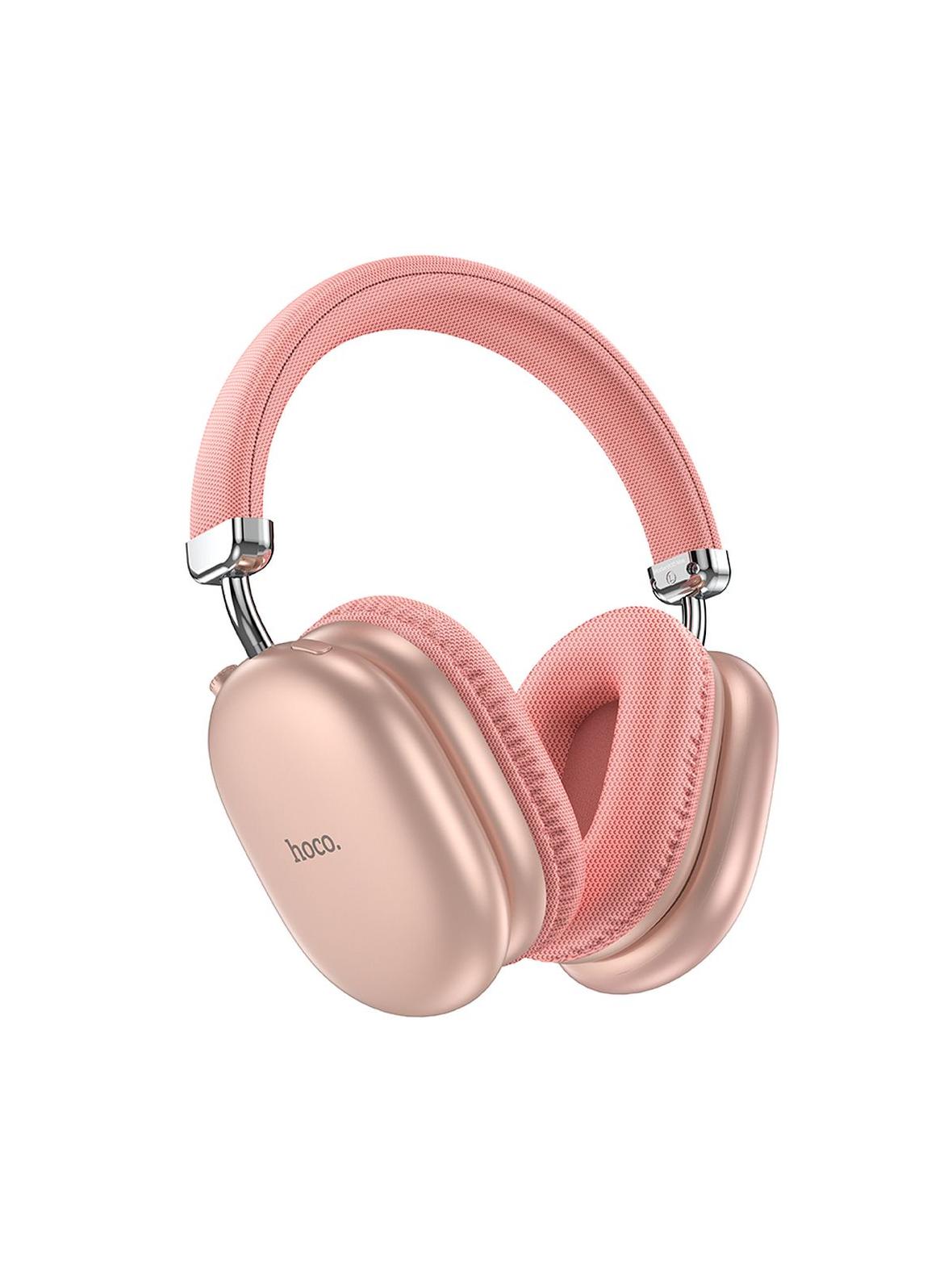 Słuchawki bezprzewodowe nauszne Hoco W35 Max różowe