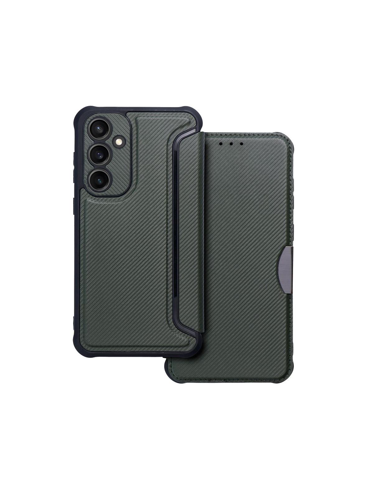 Kabura RAZOR Book do SAMSUNG S23 FE ciemnozielony