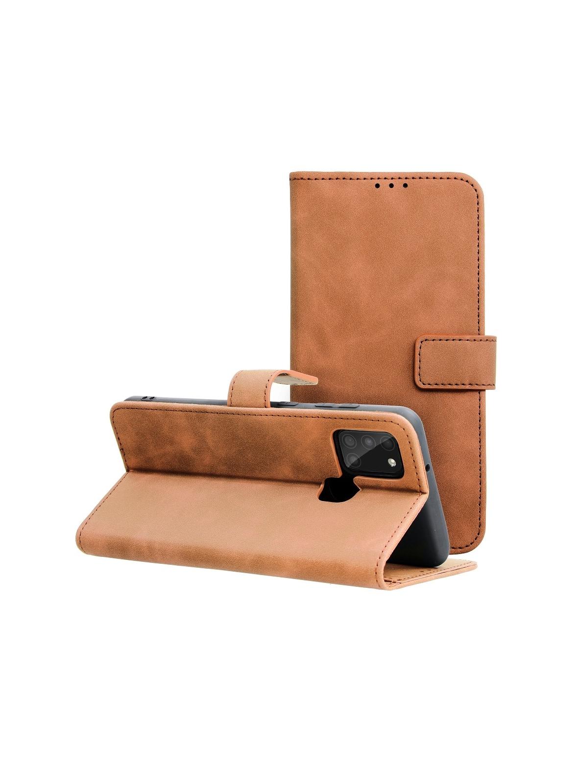 Kabura TENDER Book do SAMSUNG A21s brązowy