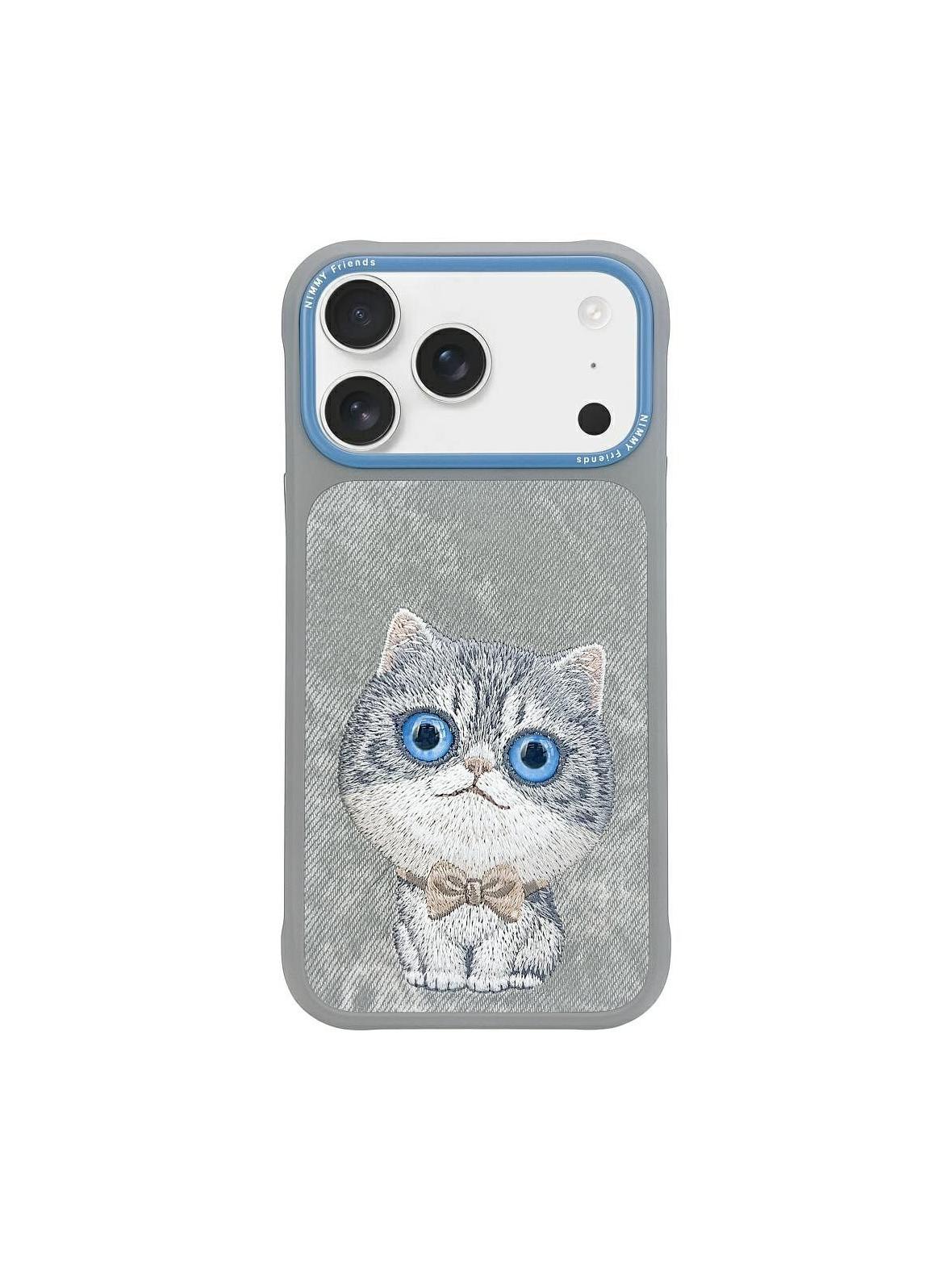 NIMMY futerał BIG EYED PET 2.0 Cat do IPHONE 17 Pro Max szary