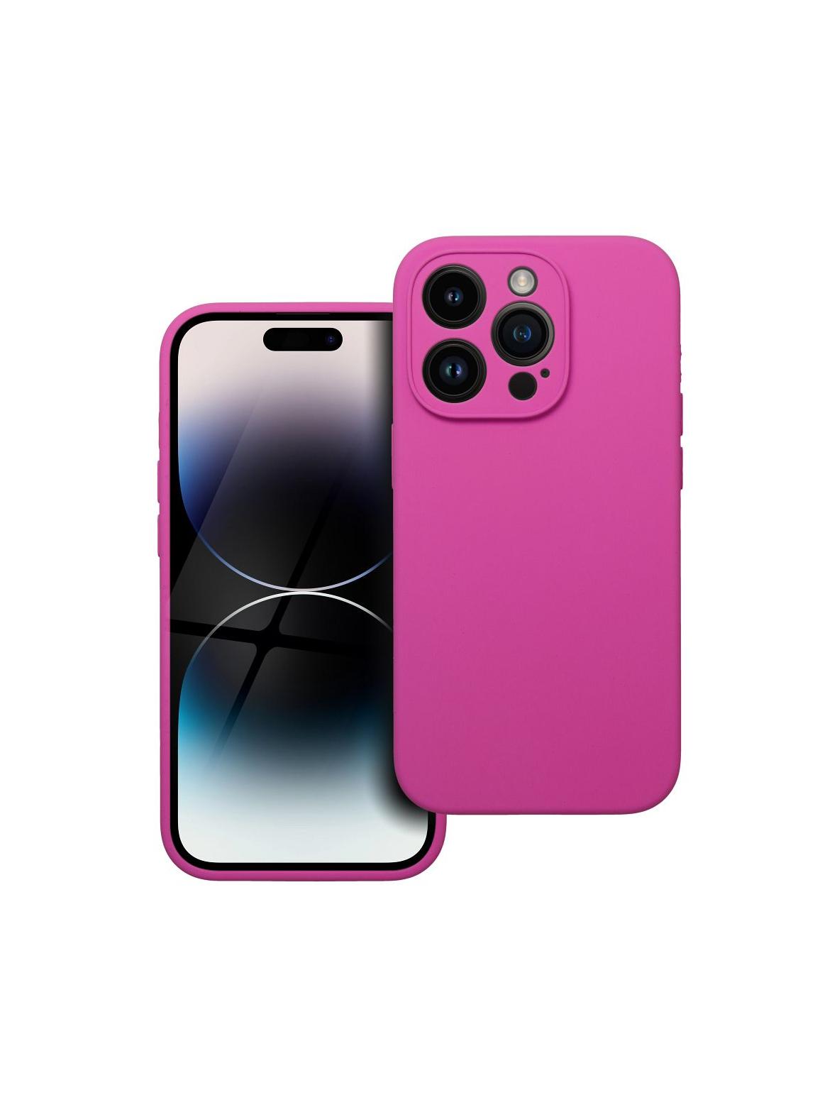 Futerał SILICONE 2mm do IPHONE 14 Pro róż