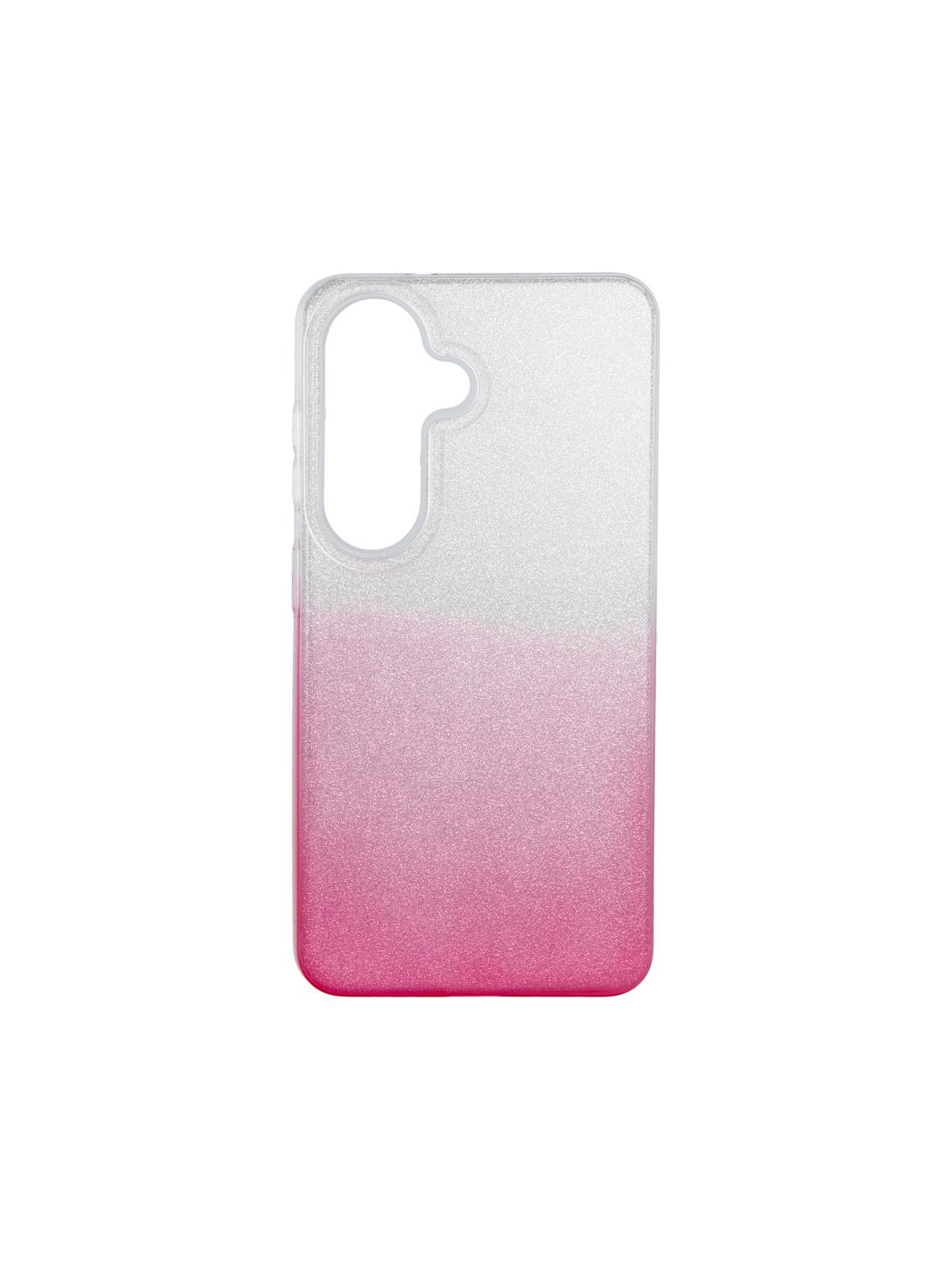 Futerał SHINING do SAMSUNG S26 transparentny różowy