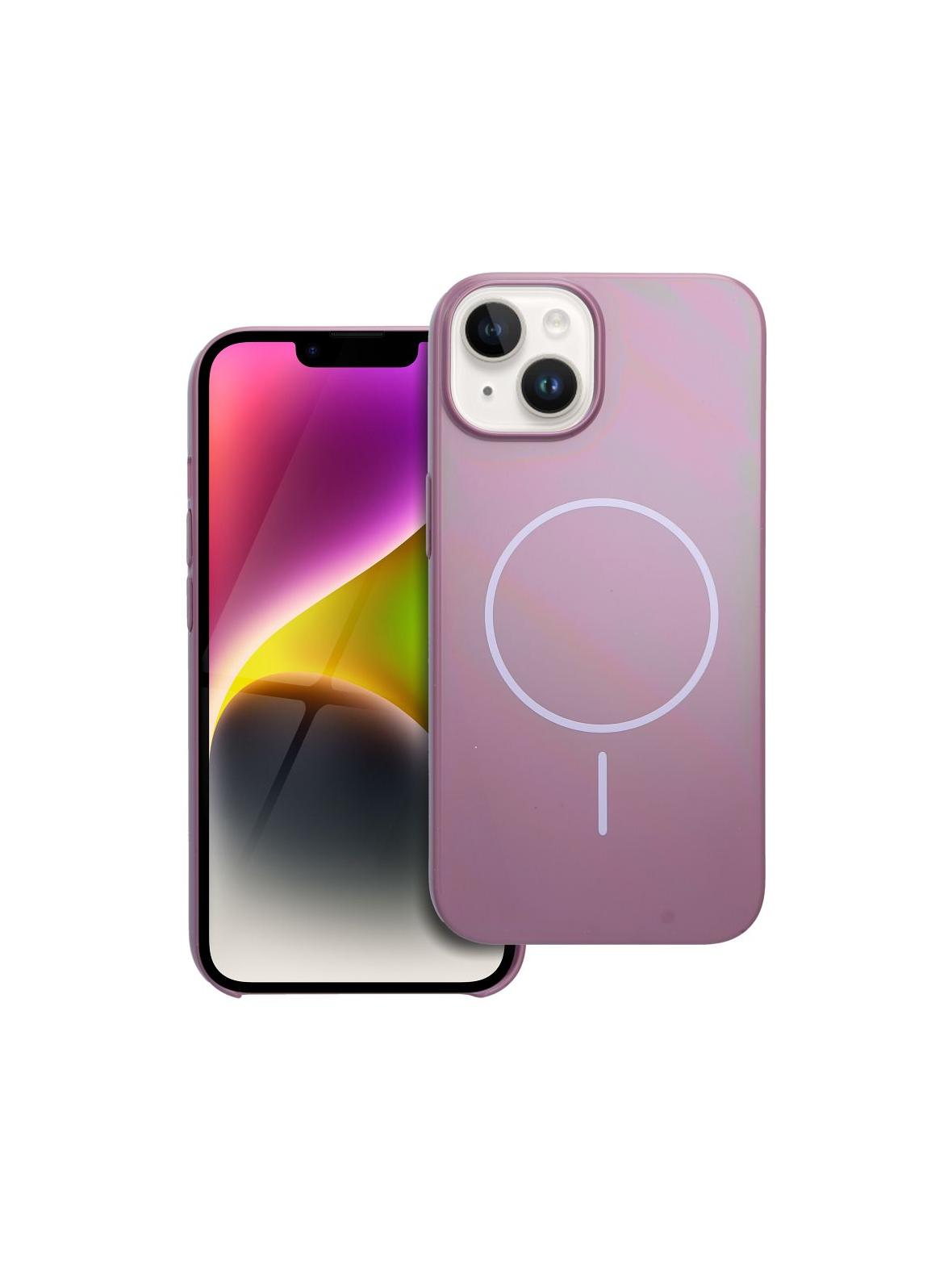 Glossy Mag Cover kompatybilny z MagSafe pasuje do IPHONE 13 / 14 fioletowy