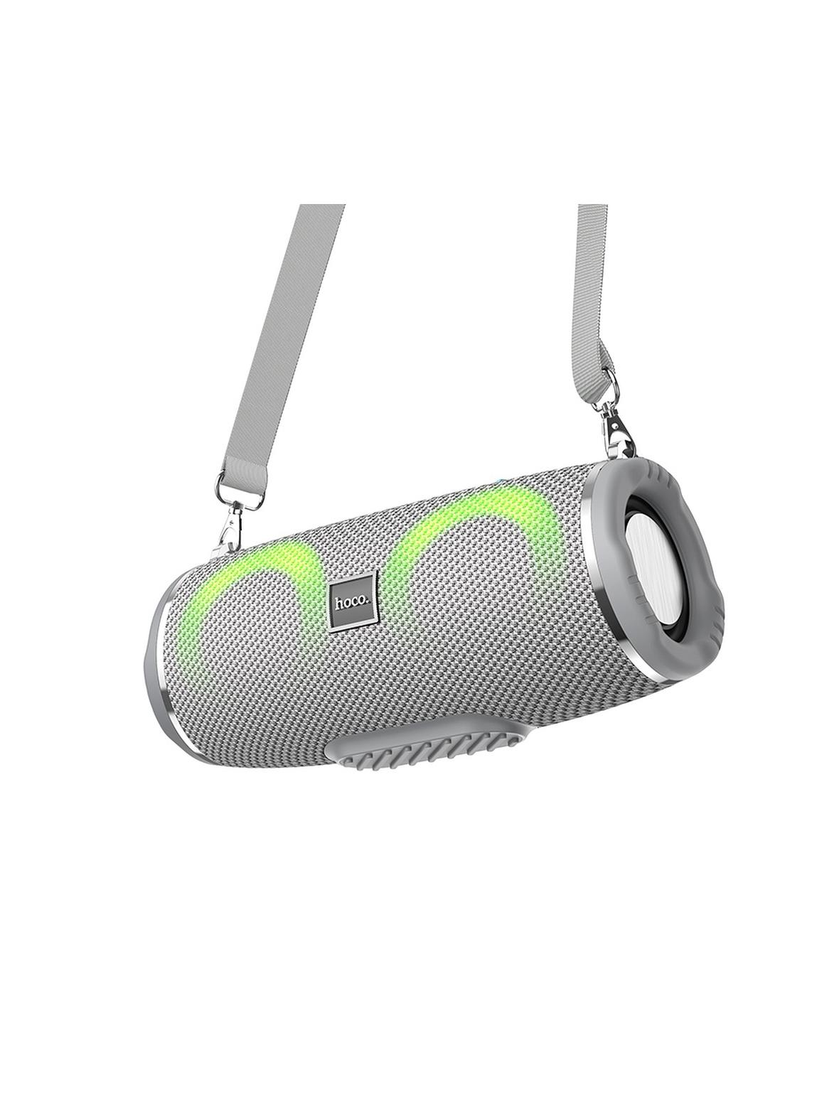 Głośnik bluetooth LED 2 x 5W 2h Hoco HC12 szary