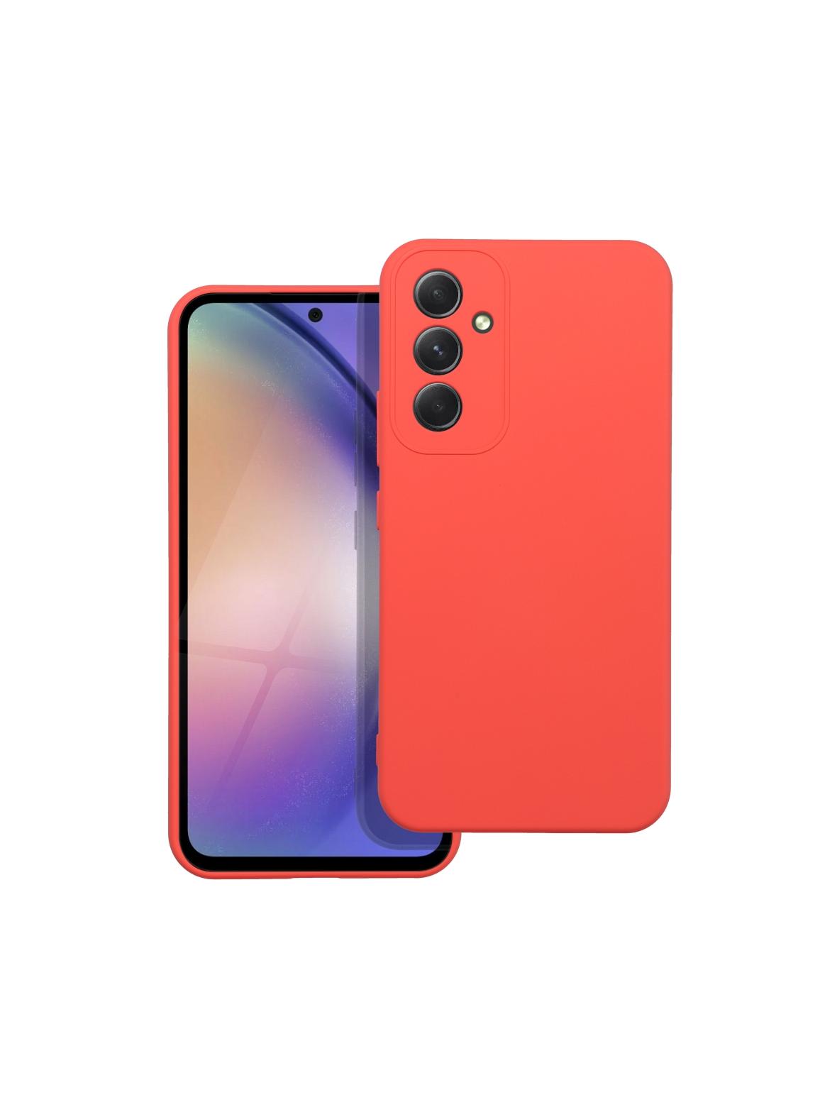 Futerał SILICONE do SAMSUNG A54 5G brzoskwiniowy