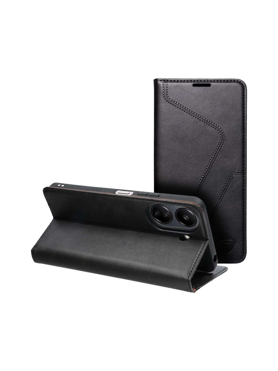 Pokrowiec na Xiaomi Redmi 13c / POCO C65 Forcell F-Protect RFID Blocker Book czarny