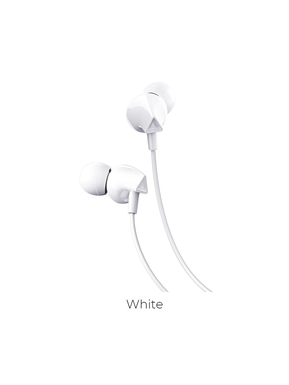 Słuchawki przewodowe douszne Jack 3,5 mm Hoco M60 białe