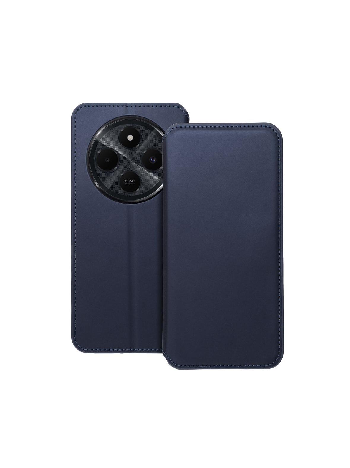Kabura DUAL POCKET Book do XIAOMI Redmi 14c granatowy