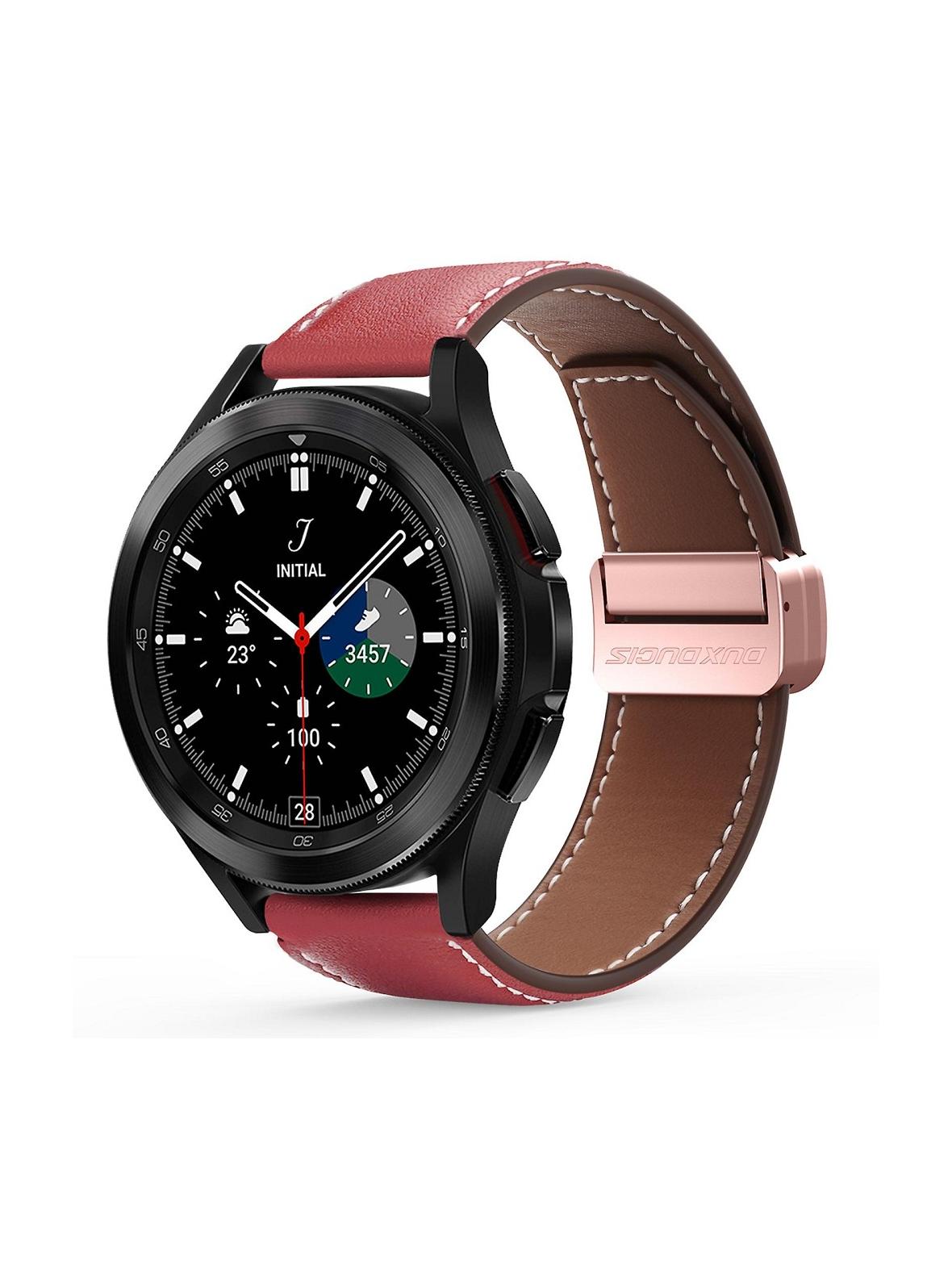 DUX DUCIS pasek YA skórzany do Apple Watch 38 / 40 / 41 mm czerwony