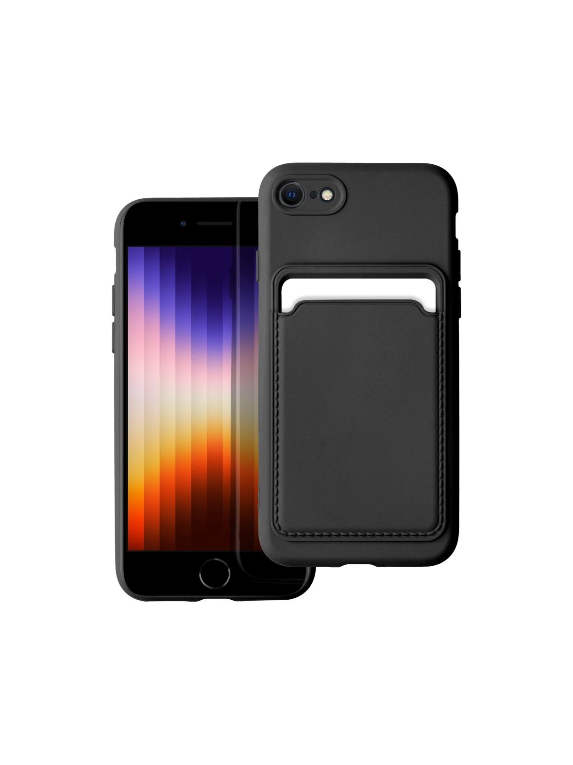 Futerał CARD CASE do IPHONE 7 / 8 / SE 2020 / SE 2022 czarny