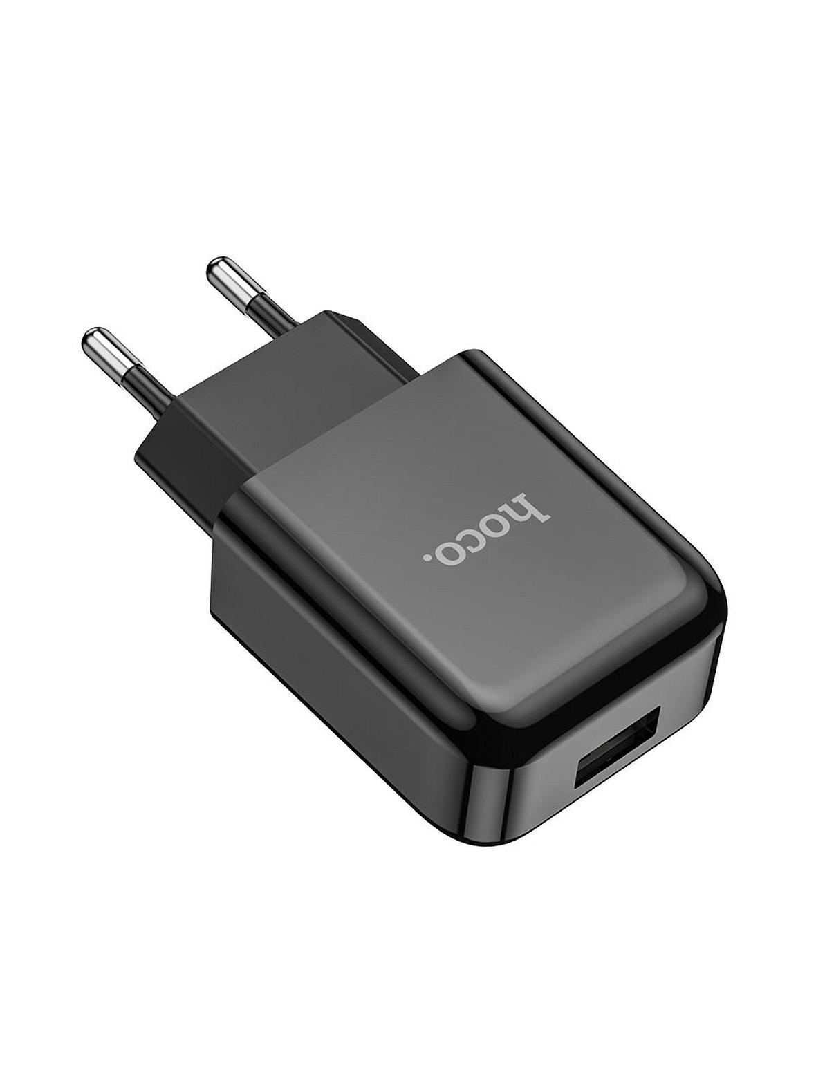 Ładowarka sieciowa do telefonu Hoco USB A 2A 10W N2 czarna