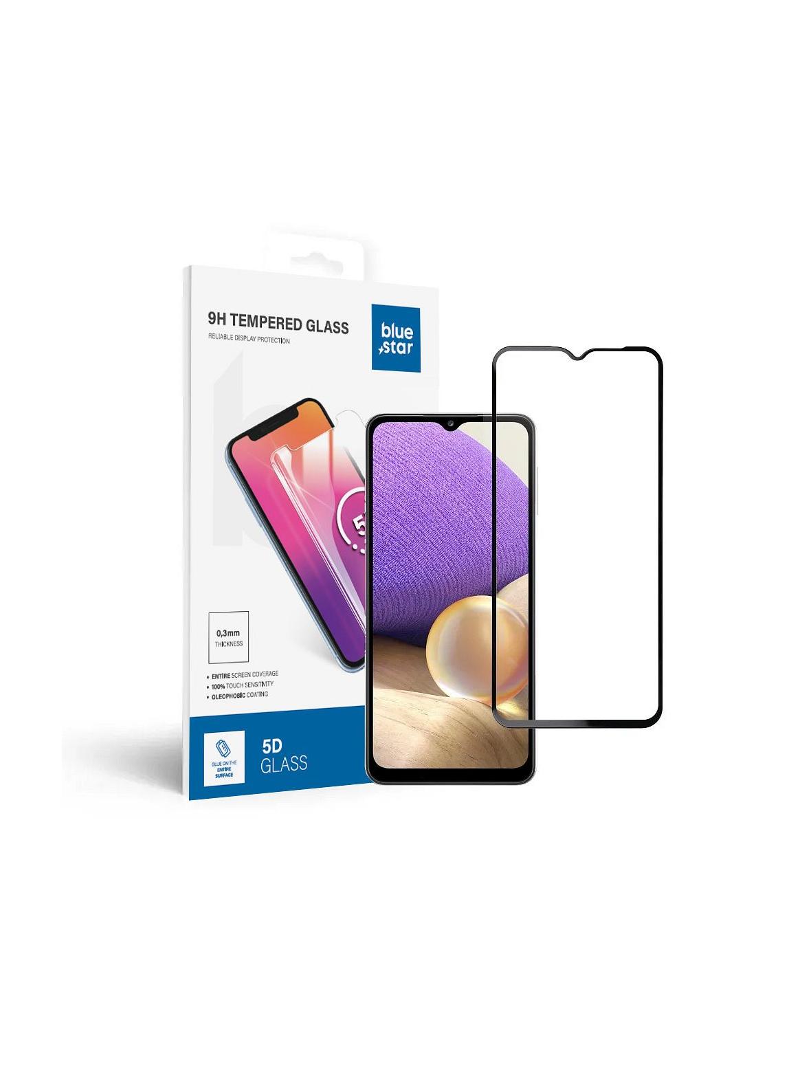 Szkło hartowane do Samsung Galaxy A32 5G (full glue / case friendly) Blue Star 5D czarne