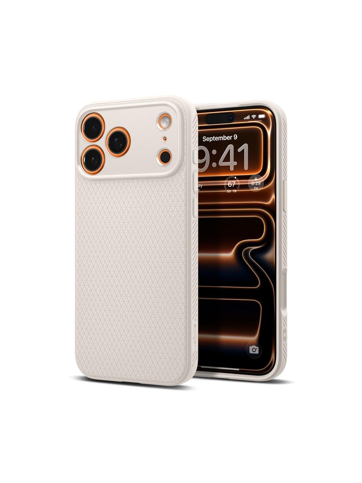 SPIGEN futerał LIQUID AIR IPHONE 17 PRO MAX NATURAL TITANIUM