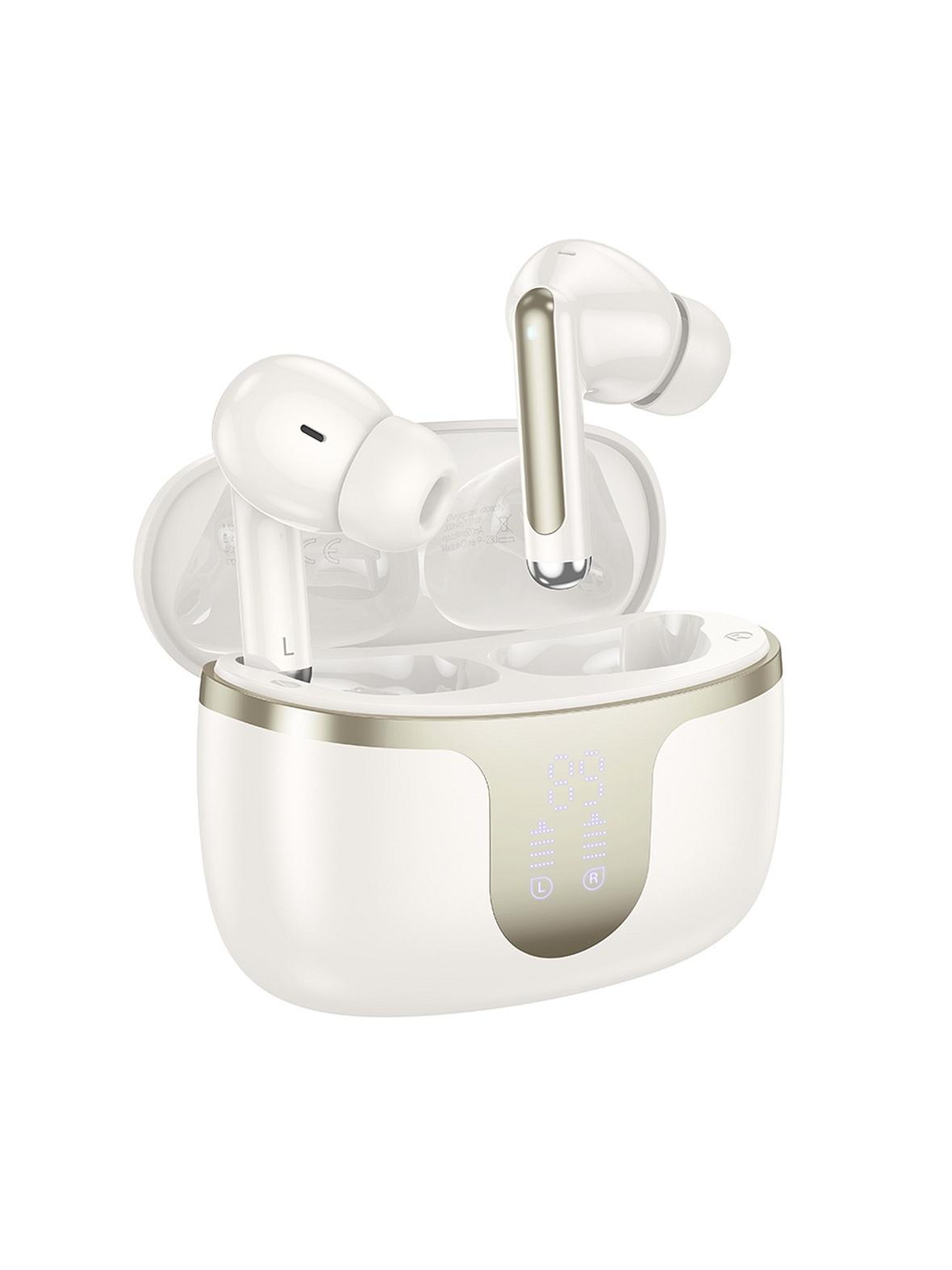 Słuchawki bezprzewodowe douszne Hoco TWS EQ10 mleczna biel