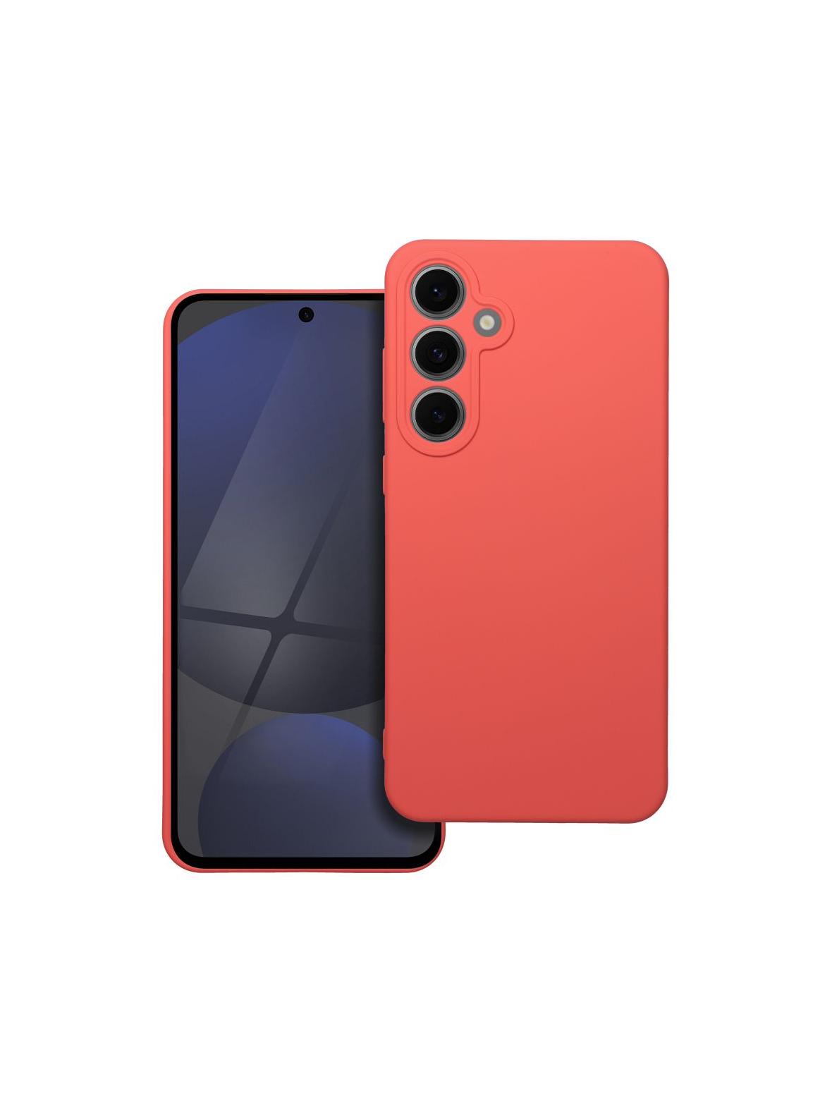 Futerał SILICONE do SAMSUNG S24 FE brzoskwiniowy