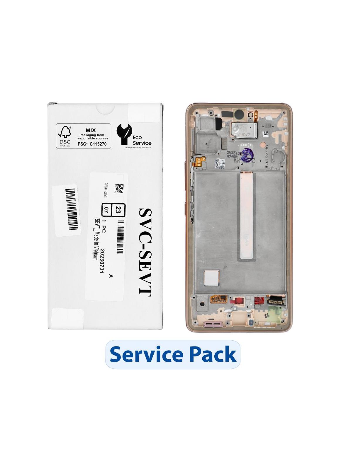 ServicePack Wyświetlacz LCD SAMSUNG  A53 5G A536B GH82-28024D Gold