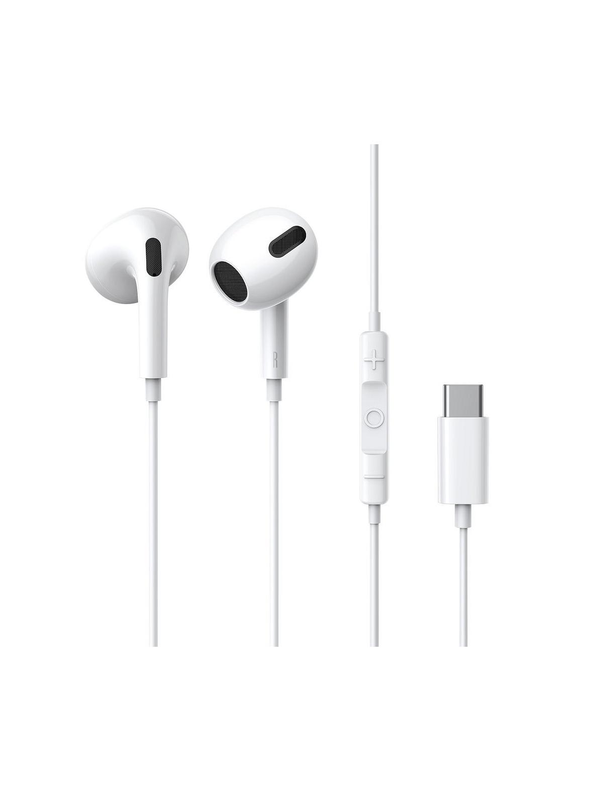 BASEUS słuchawki pzewodowe Typ C z mikrofonem ENCOK C17 NGCR010002 białe