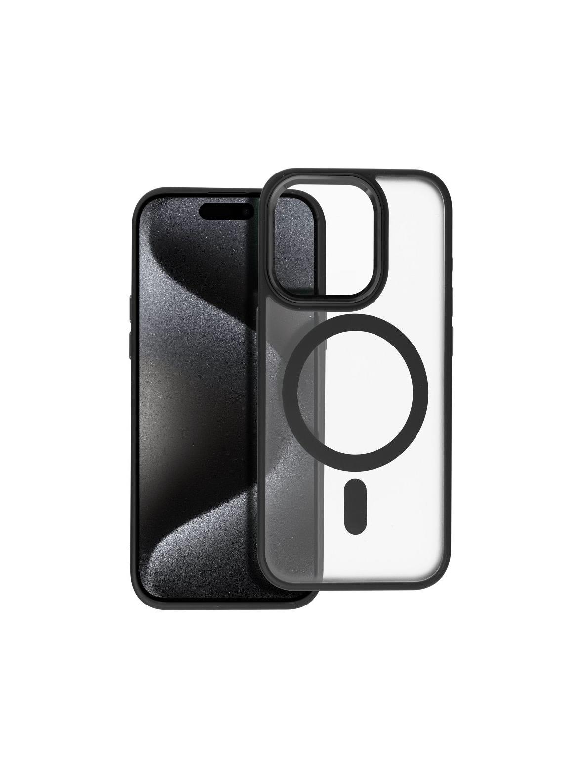 Futerał MATTE MAG COVER kompatybilny z MagSafe do IPHONE 15 Pro czarny