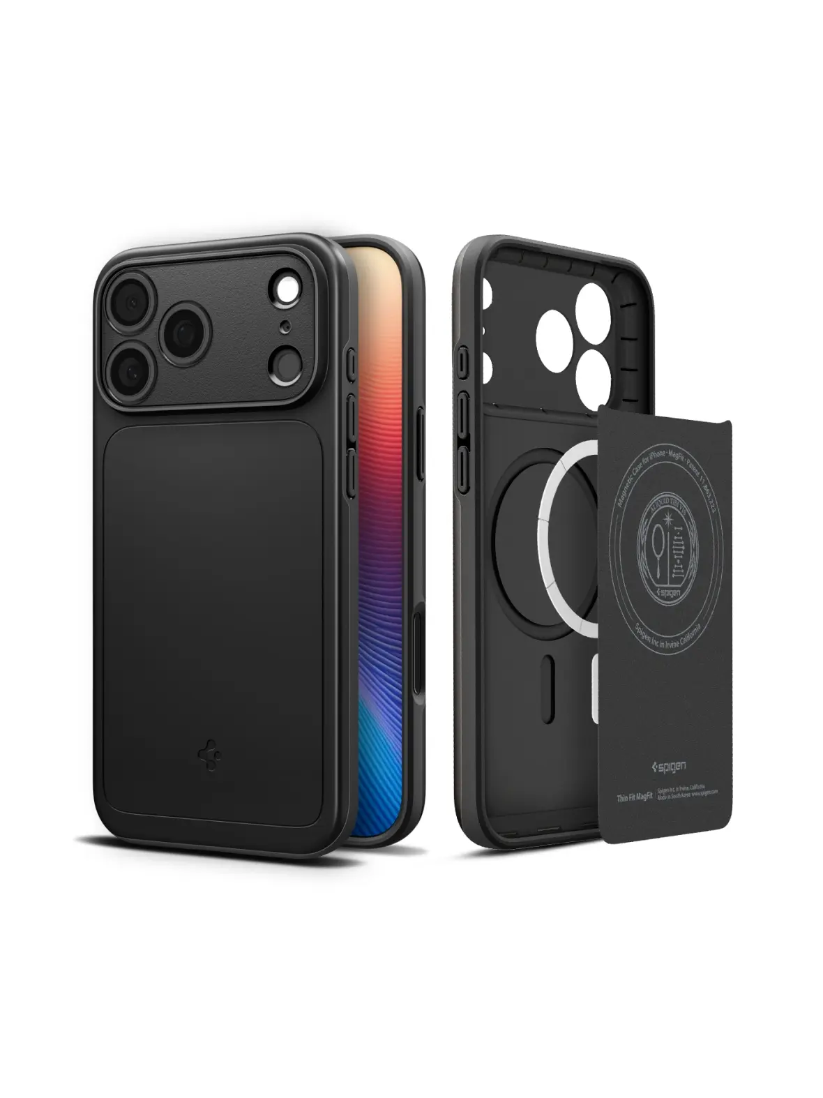 SPIGEN futerał THIN FIT MAG kompatybilny z MagSafe do IPHONE 17 Pro black