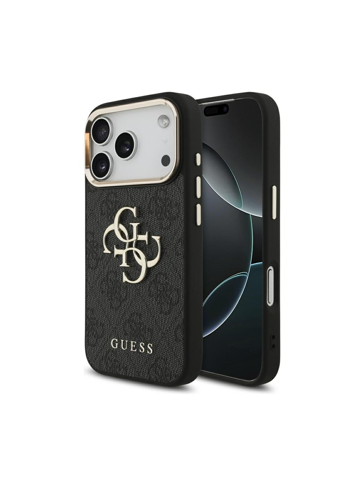 GUESS futerał do IPHONE 17 Pro GUHCP17L4GMGCGR (PU W/ Big 4G Classic Logo) złoto czarny