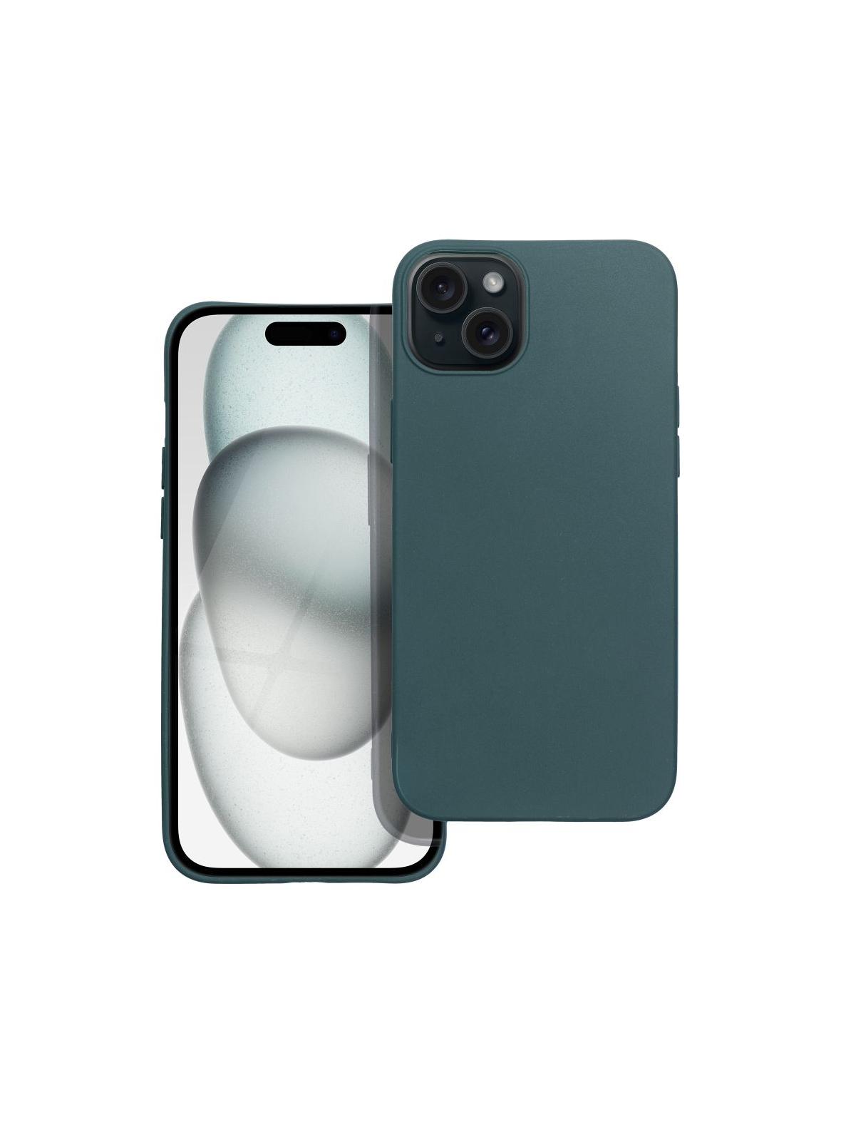 Futerał MATT do IPHONE 15 Plus ciemnozielony