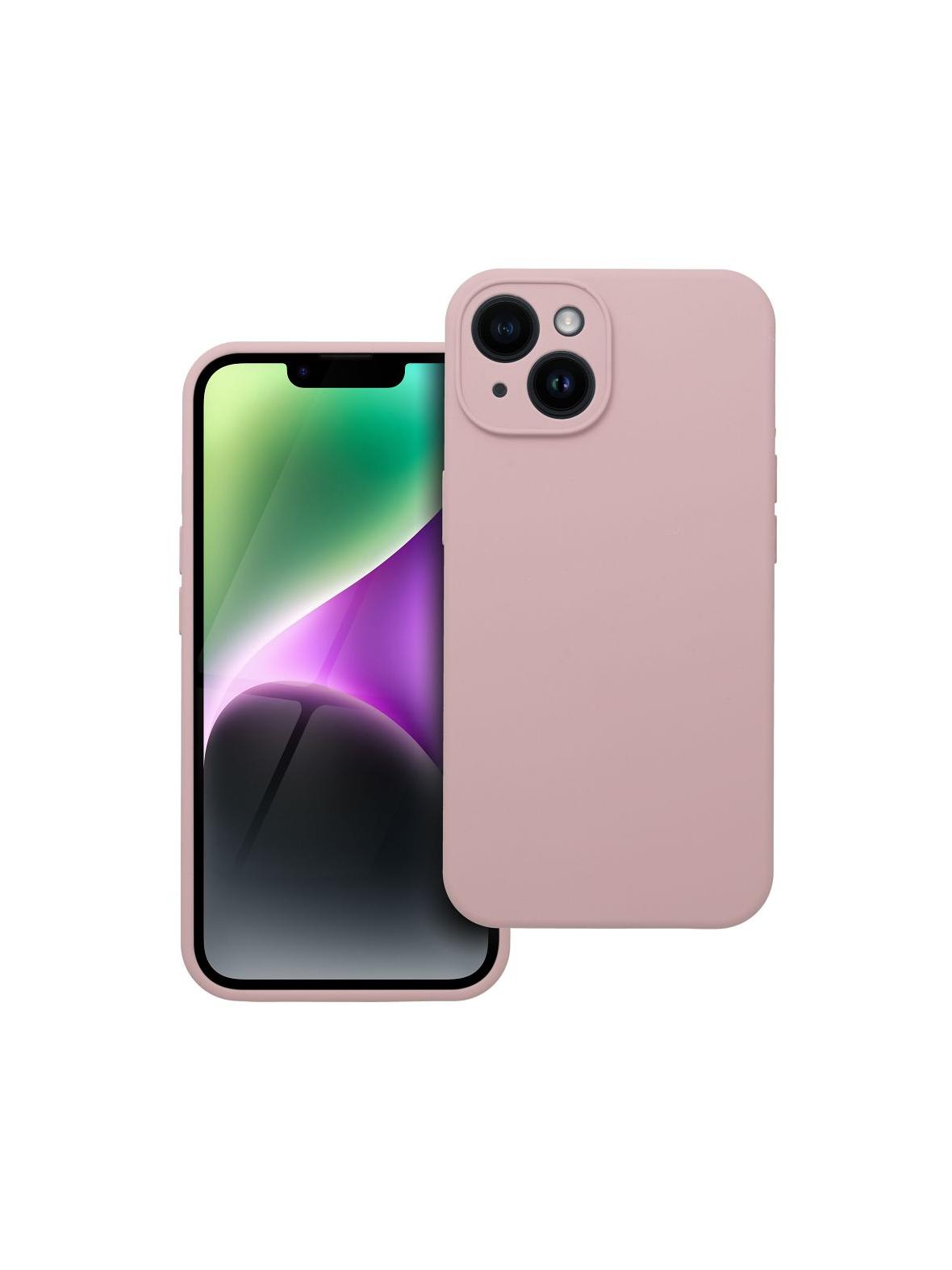 Futerał SILICONE 2mm do IPHONE 14 pudrowy róż