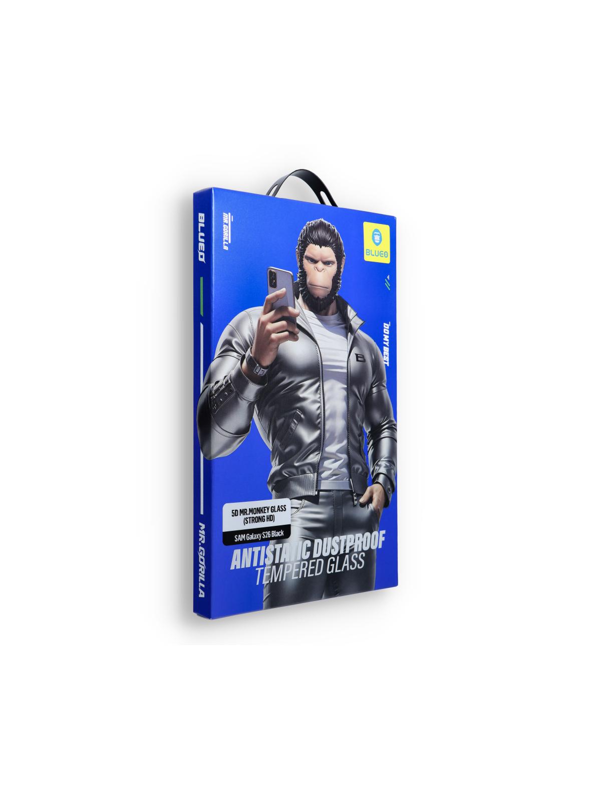 Szkło Hartowane 5D Mr. Monkey Glass - do Samsung Galaxy S26 czarny (Strong Lite)