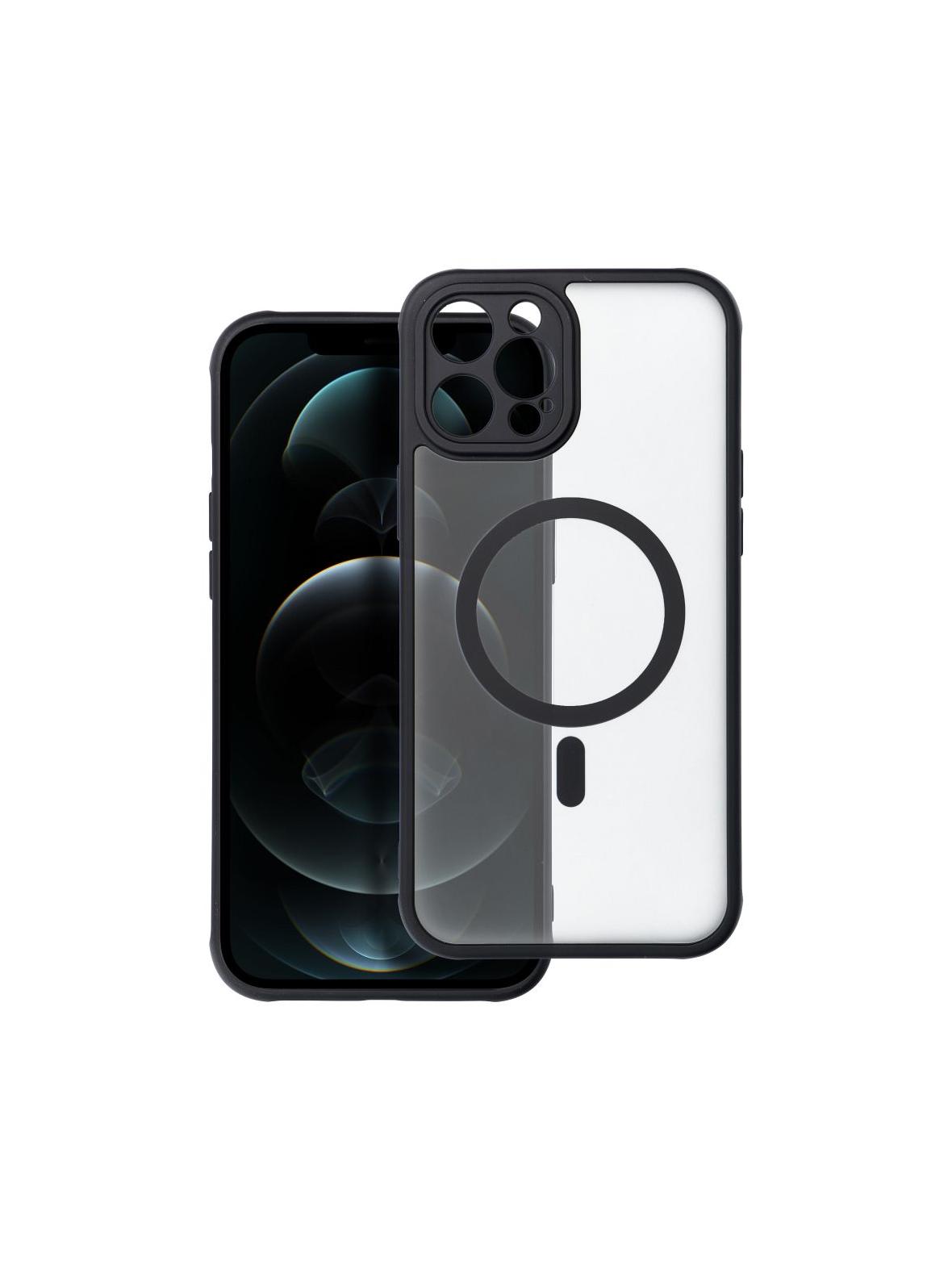 Futerał FULL MATTE MAG COVER kompatybilny z MagSafe do IPHONE 12 Pro Max czarny