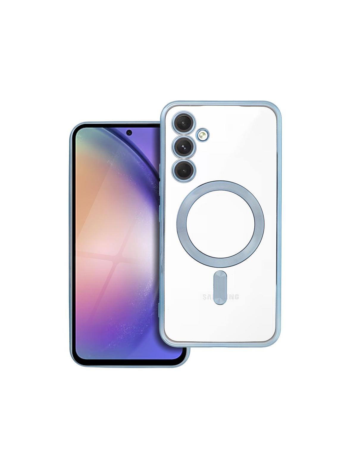 Futerał ELECTRO MAG COVER kompatybilny z MagSafe do SAMSUNG A54 niebieski