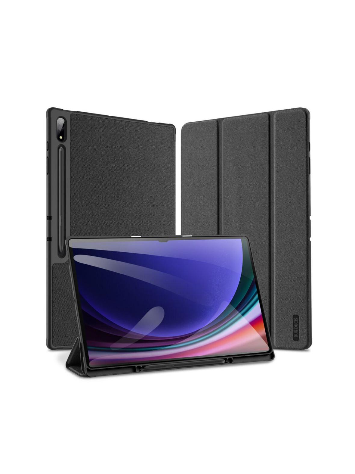 DUX DUCIS etui DOMO składane z miejscem na rysik do SAMSUNG Tab S10 Ultra/S9 Ultra/S8 Ultra Black czarne