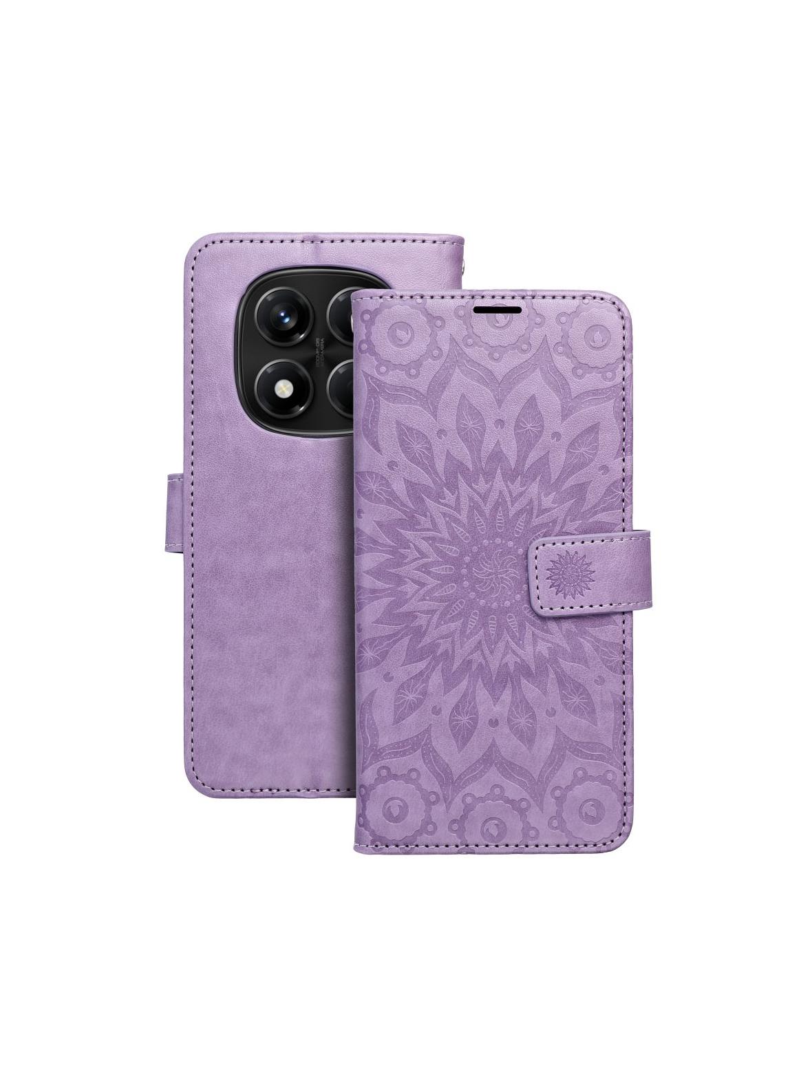 Kabura MEZZO Book do XIAOMI Redmi Note 14 PRO 4G mandala fioletowy