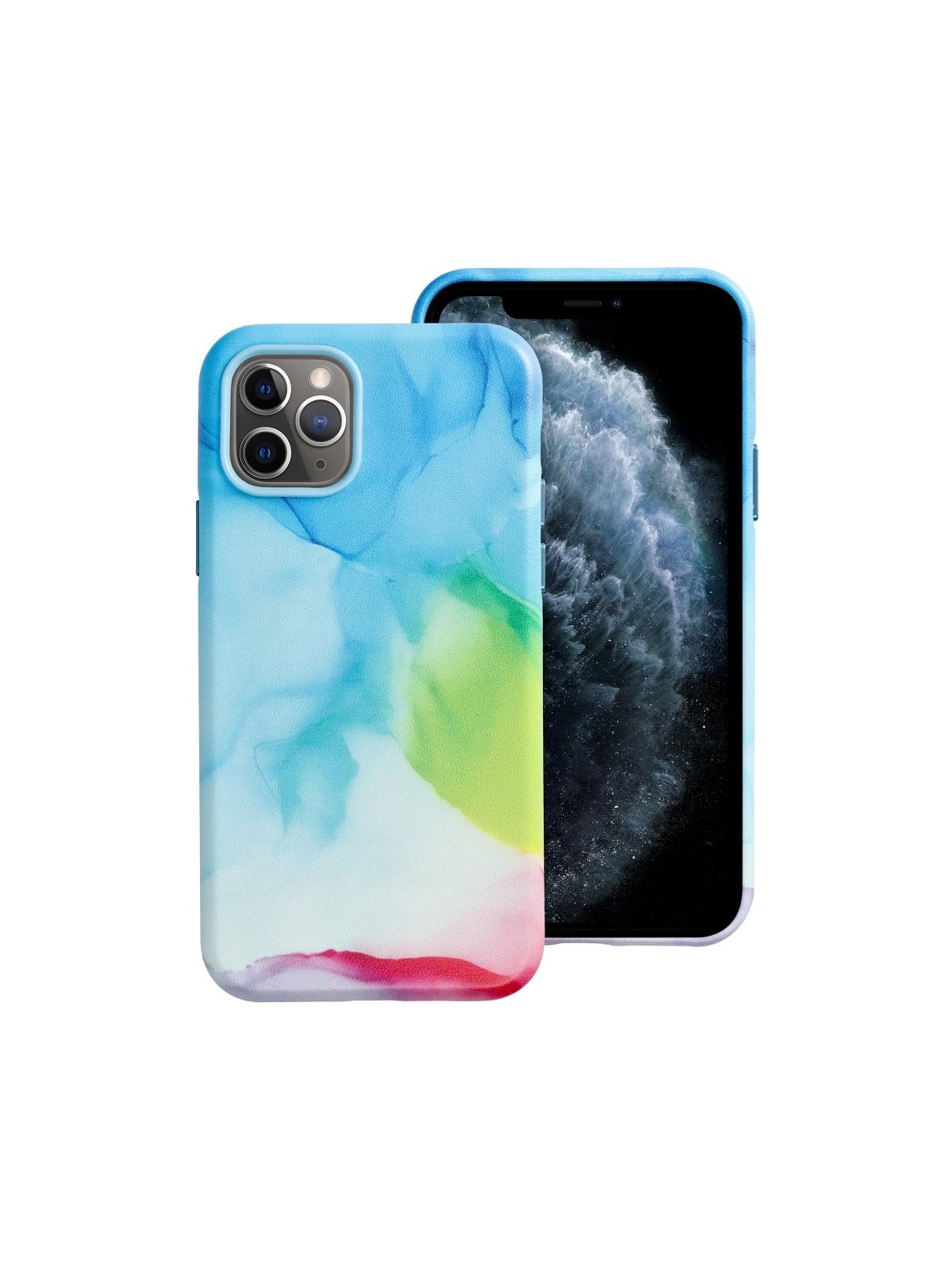 Futerał LEATHER MAG COVER kompatybilny z MagSafe do IPHONE 11 Pro color splash