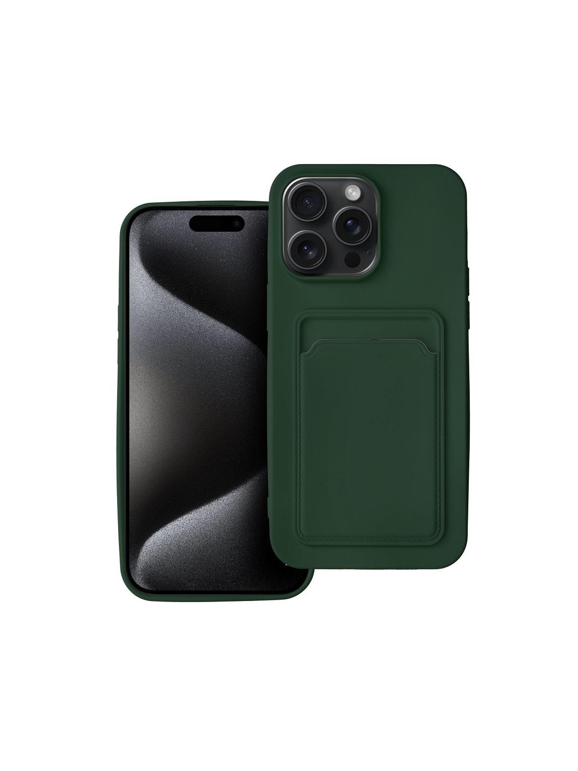 Futerał CARD CASE do IPHONE 15 Pro Max zielony