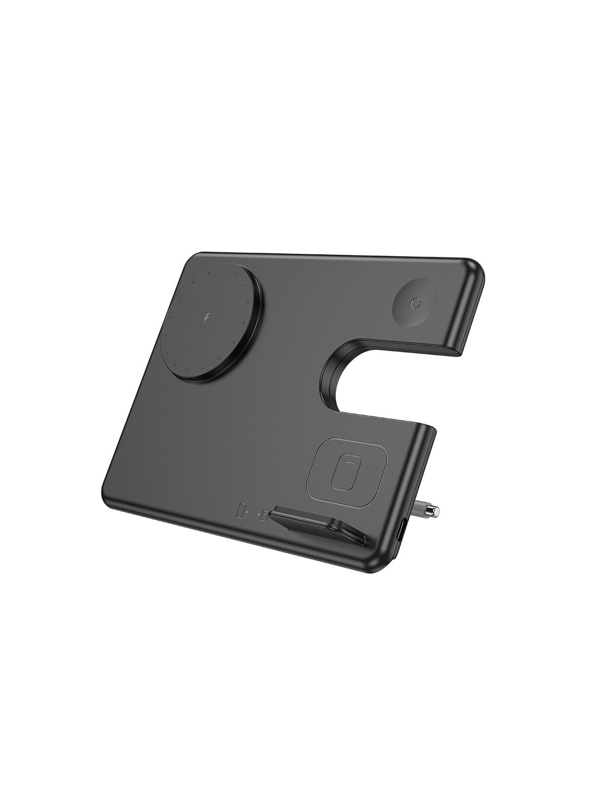 Ładowarka indukcyjna Hoco 3w1 15W kompatybilna z Apple Watch CQ1 czarna