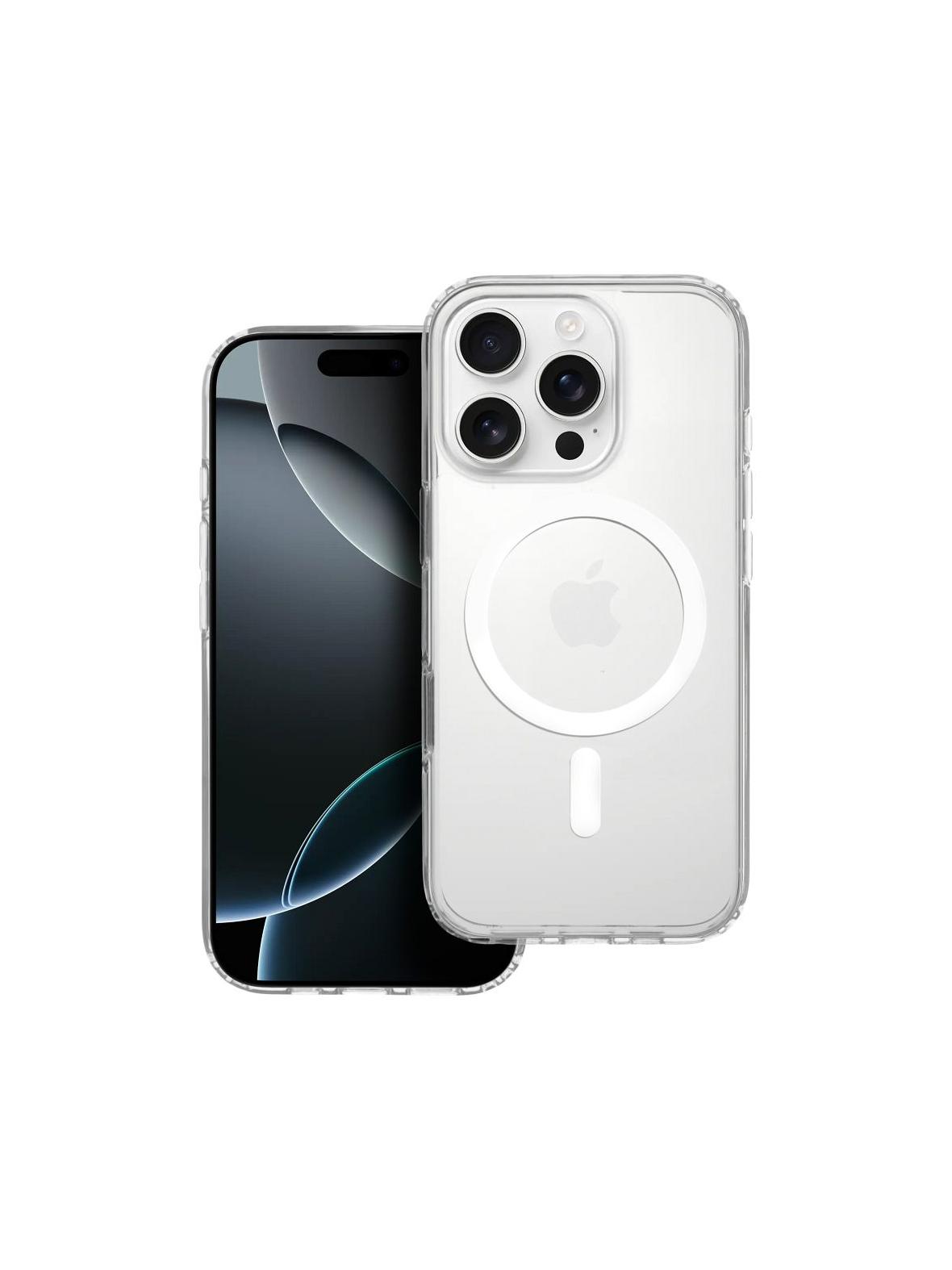 Futerał nieżółknący Clear Elite Mag Cover kompatybilny z MagSafe i Camera Control button pasuje do IPHONE 16 PRO transparent