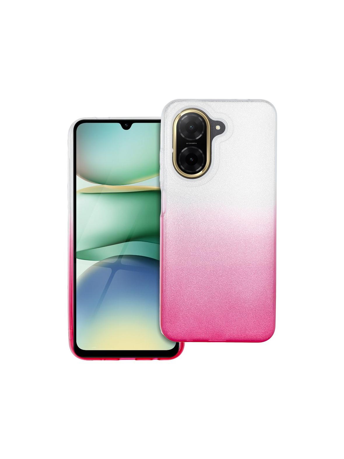 Futerał SHINING do XIAOMI Redmi A5 ( 171,7 x 77,8 x 8,26 ) transparentny różowy