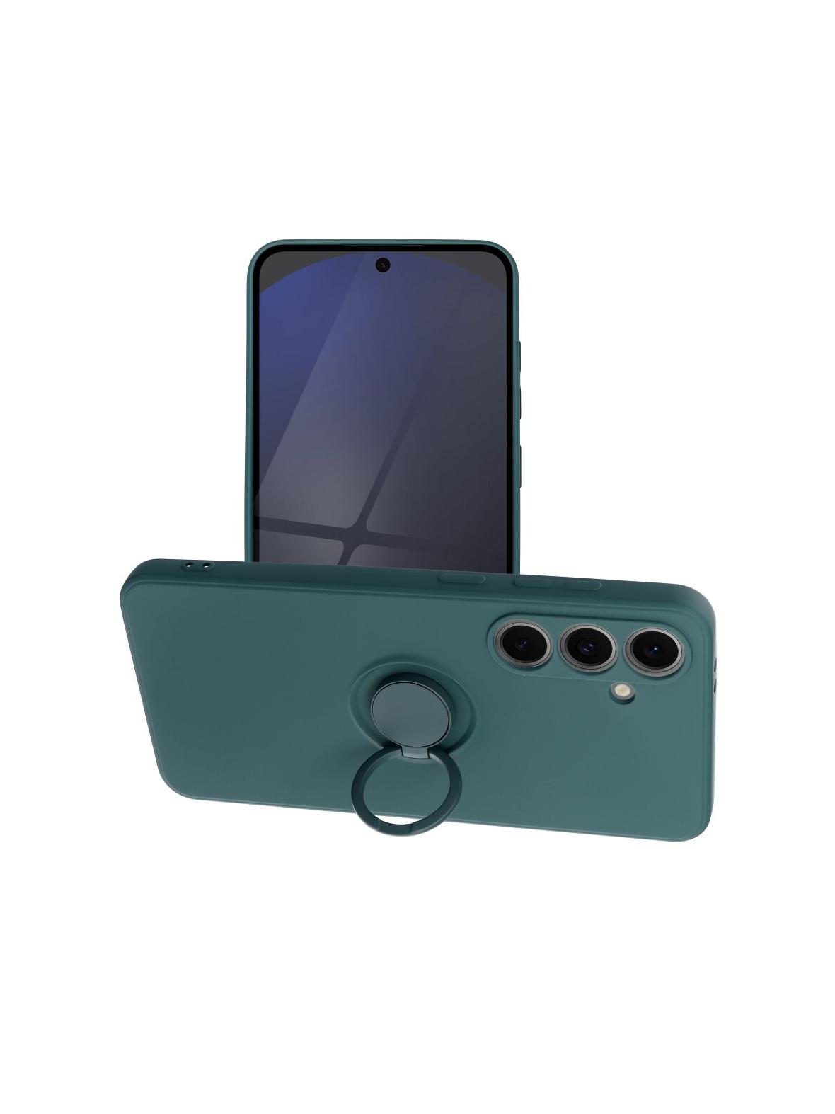 Futerał SILICONE RING do SAMSUNG S24 FE zielony