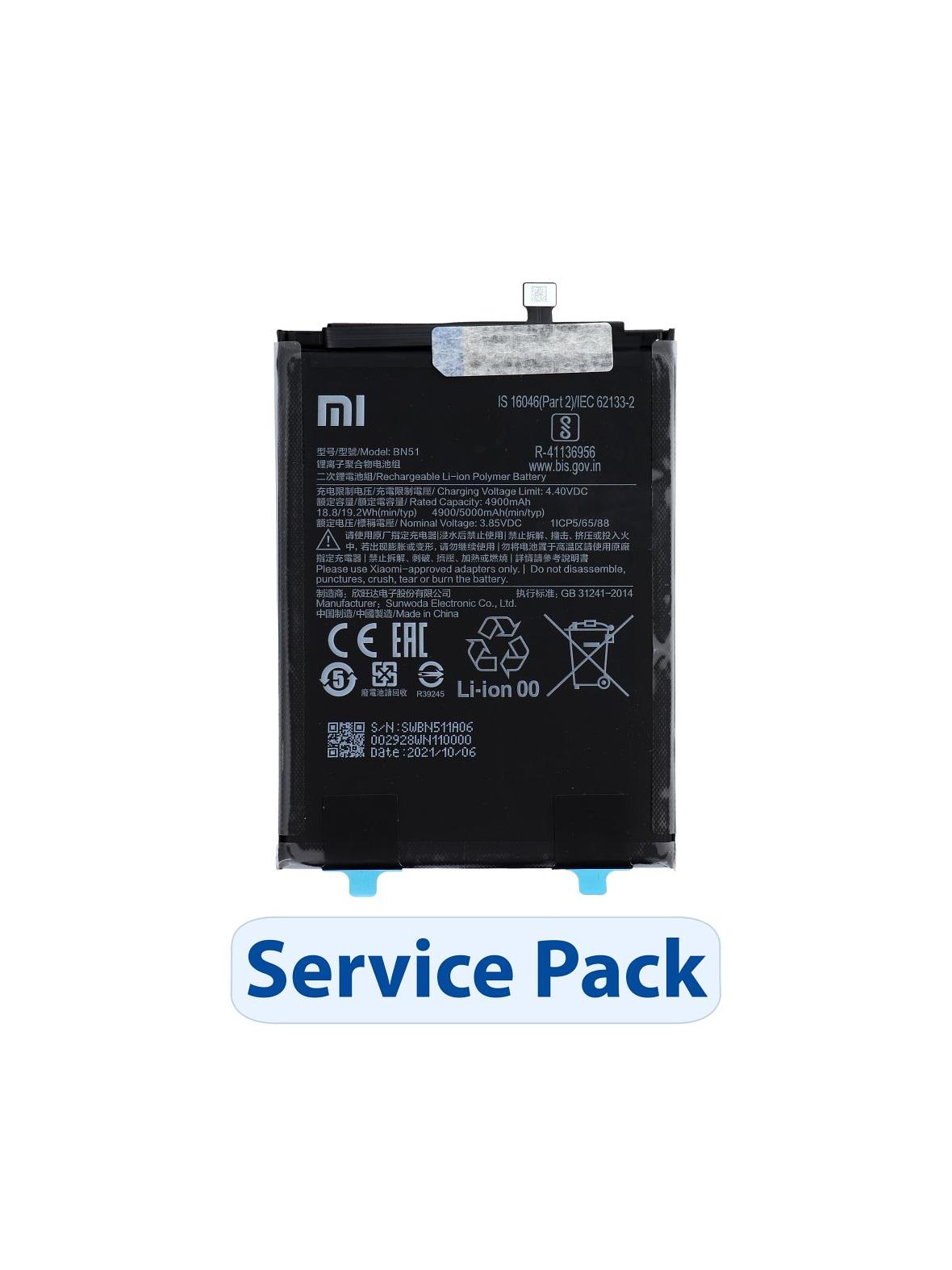 ServicePack Bateria BN54 do XIAOMI Redmi 9 / Note 9 / Redmi 10X 4G