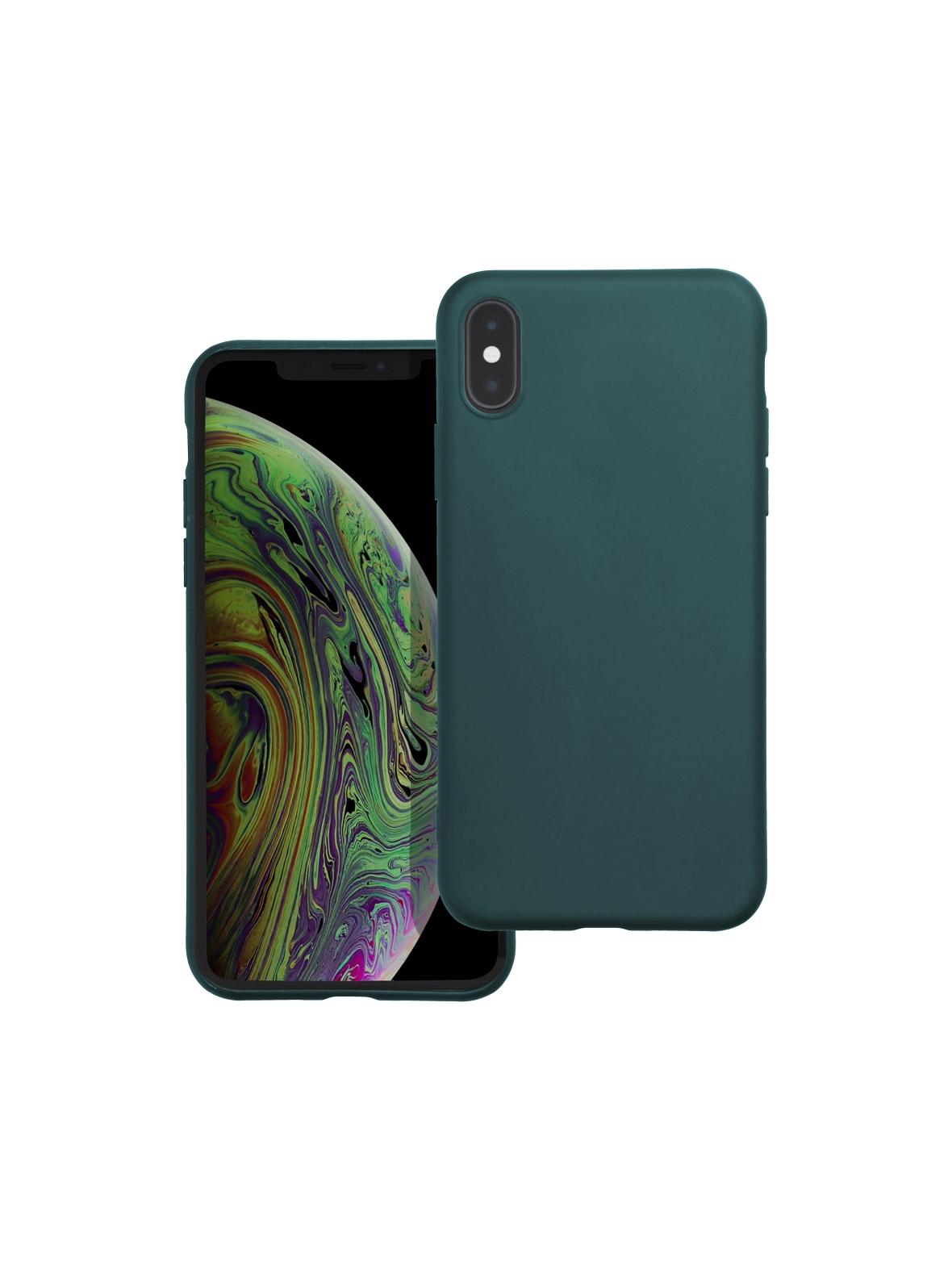 Futerał MATT do IPHONE X / XS ciemnozielony